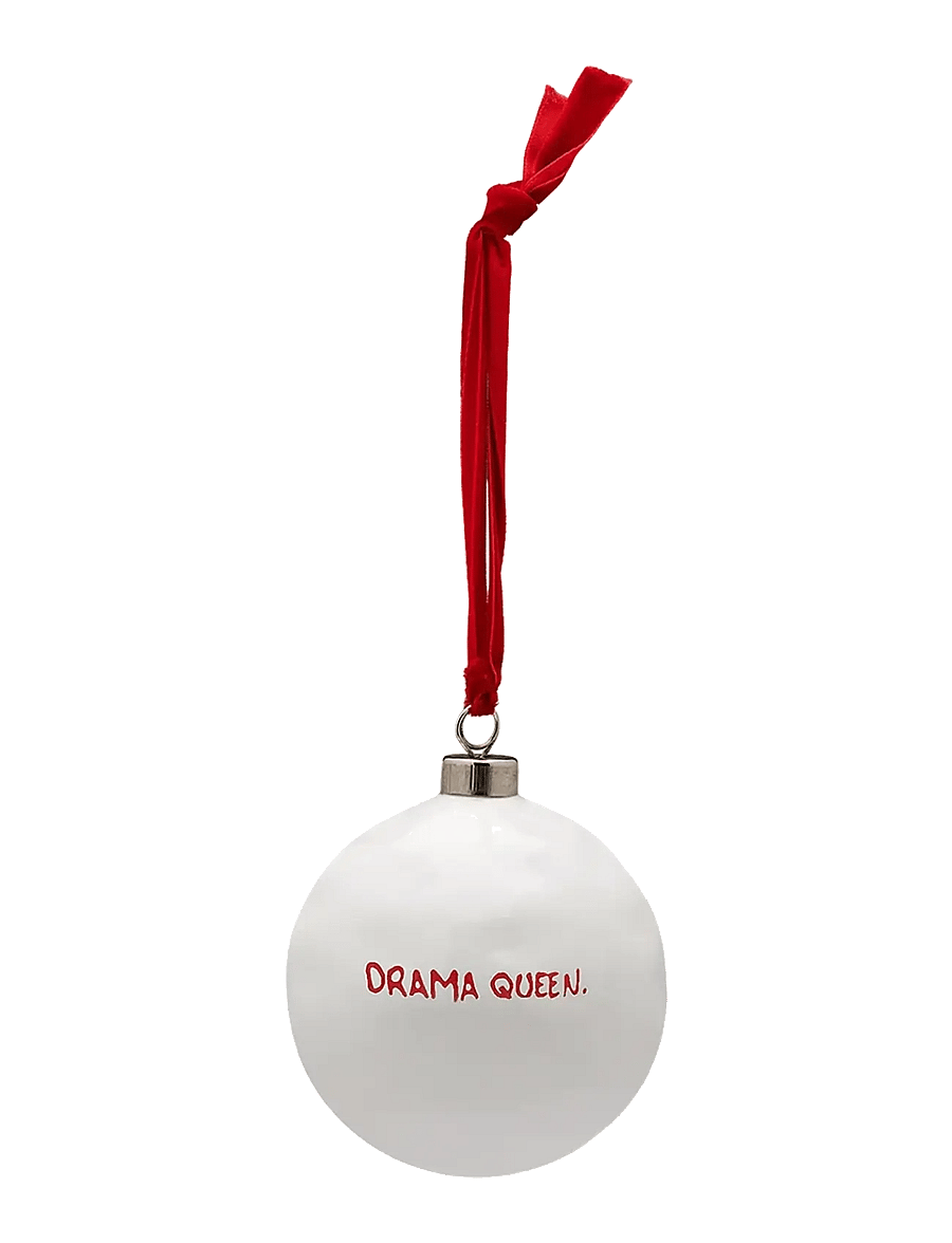 Anna + Nina - Drama Queen Ornament - weihnachtskugeln - white - 1