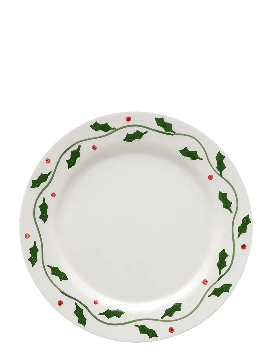 Anna + Nina - Holly Dinner Plate - weihnachtsdekoration - multicolor - 1