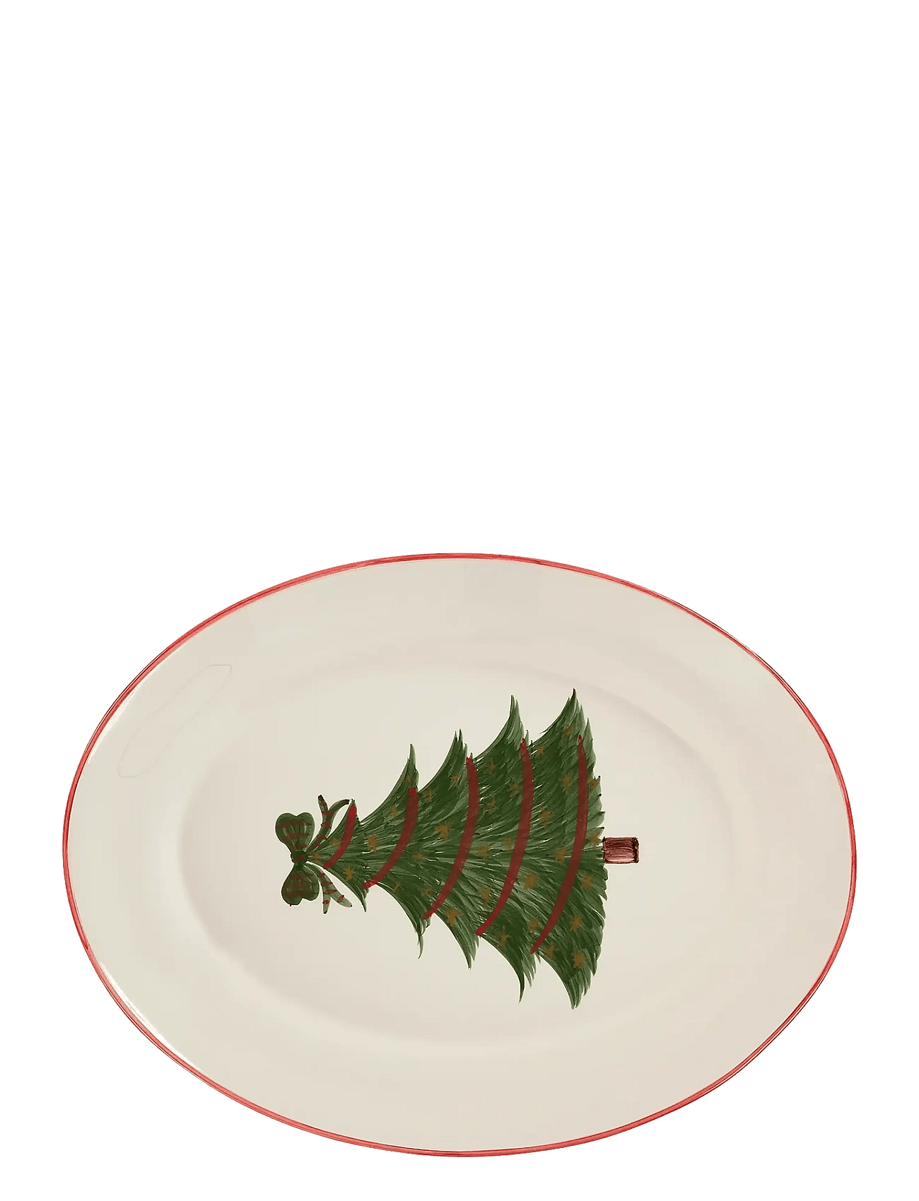 Anna + Nina Christmas Tree Serving Platter - Cream - ONE SIZE