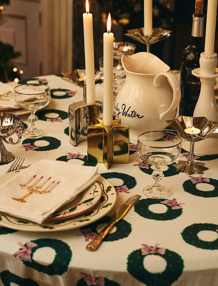 Anna + Nina - Wreaths Galore Tablecloth - multicolor - 0