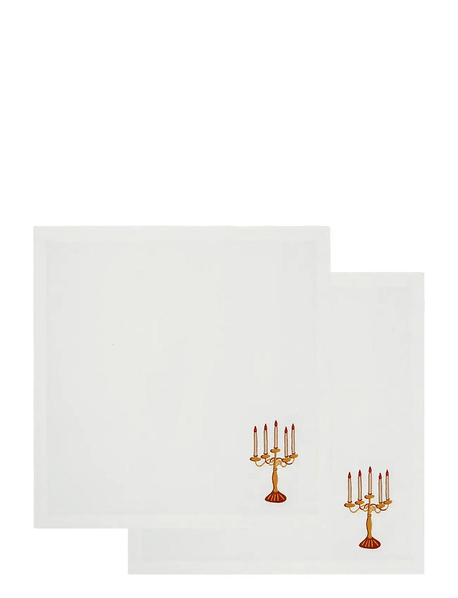 Anna + Nina - Lumière Napkin Set of 2 - jõulukaunistused - multicolor - 1