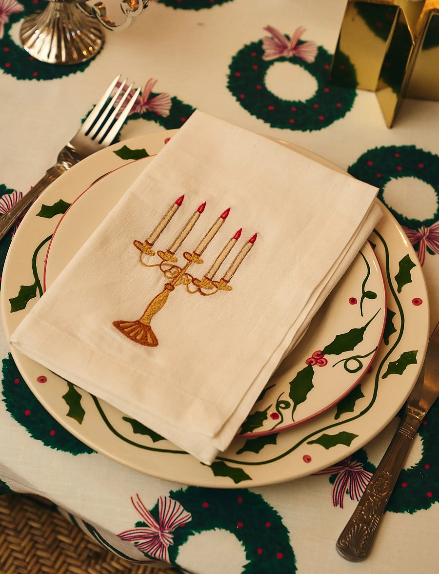 Anna + Nina - Lumière Napkin Set of 2 - jõulukaunistused - multicolor - 0