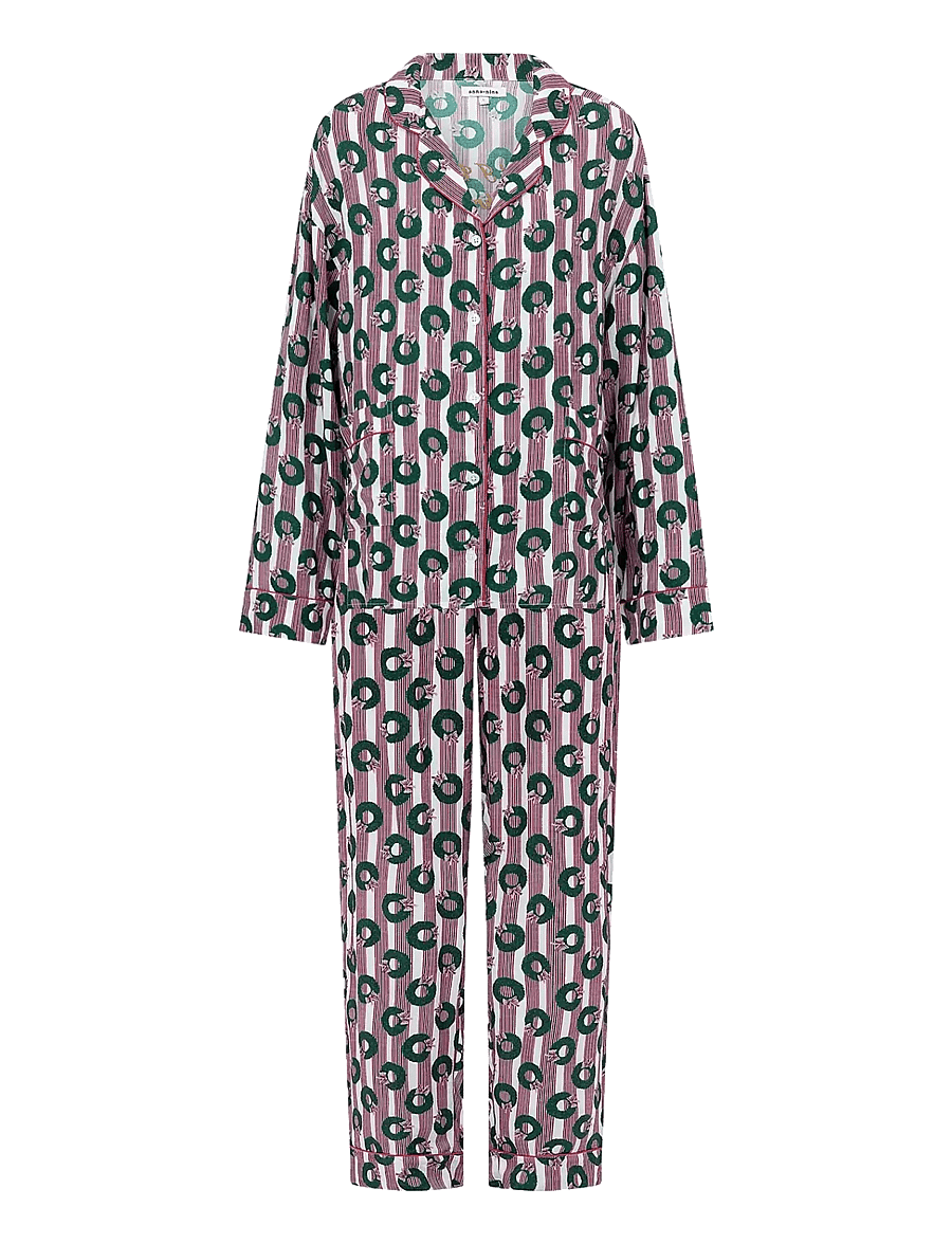 Anna + Nina - Wreaths Galore Pyjama - pidžaamad - multicolor - 0