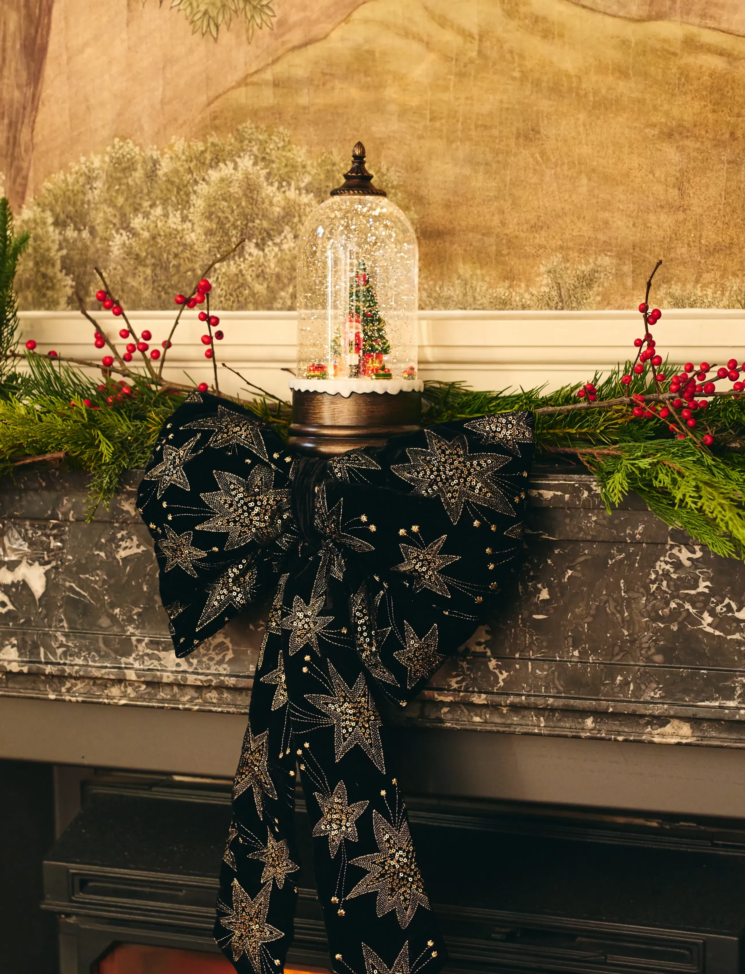 Anna + Nina - Velvet Starry Eve Large Wall Decoration - christmas decorations - multicolor - 3