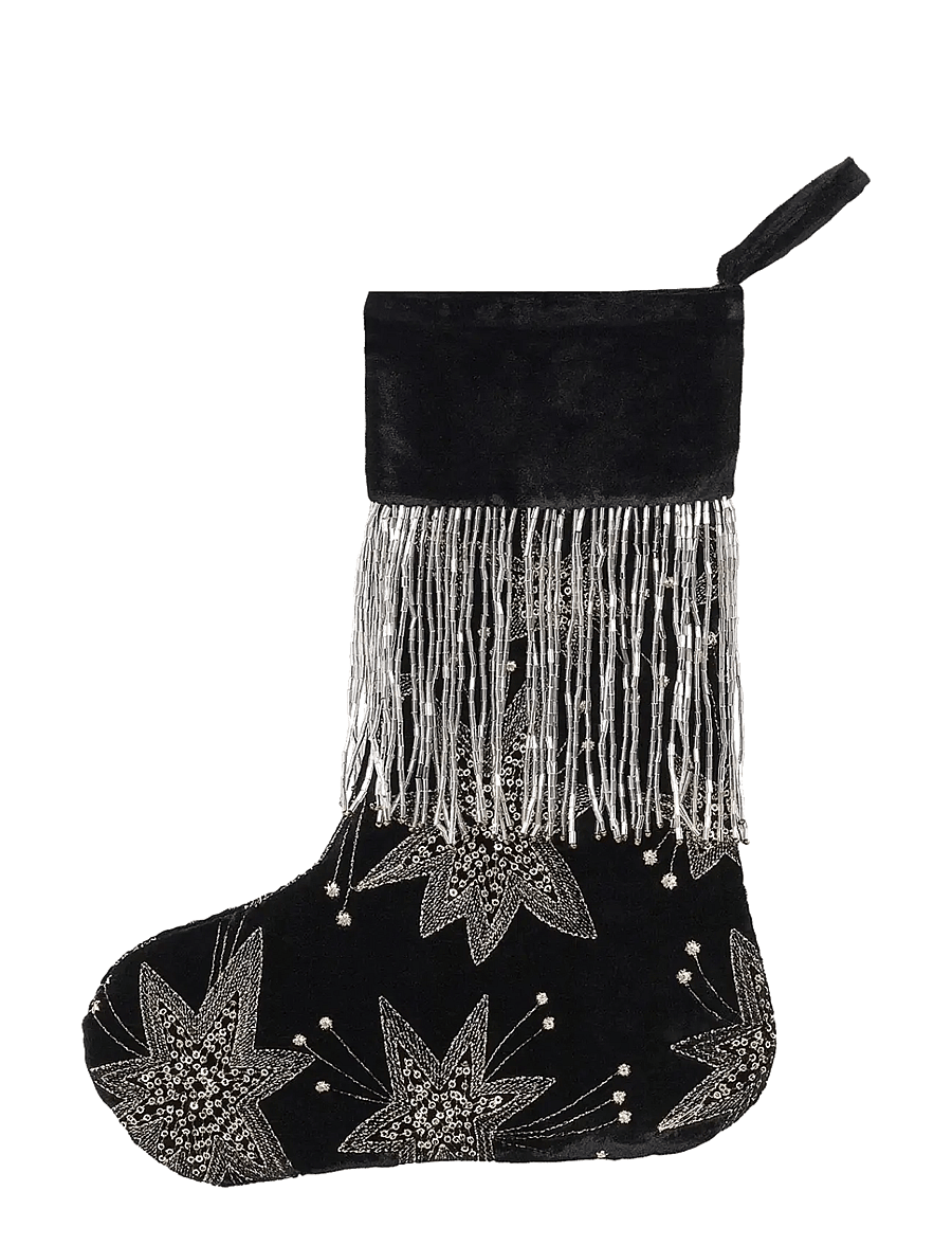 Anna + Nina - Velvet Starry Eve Stocking - weihnachtsdekoration - multicolor - 1