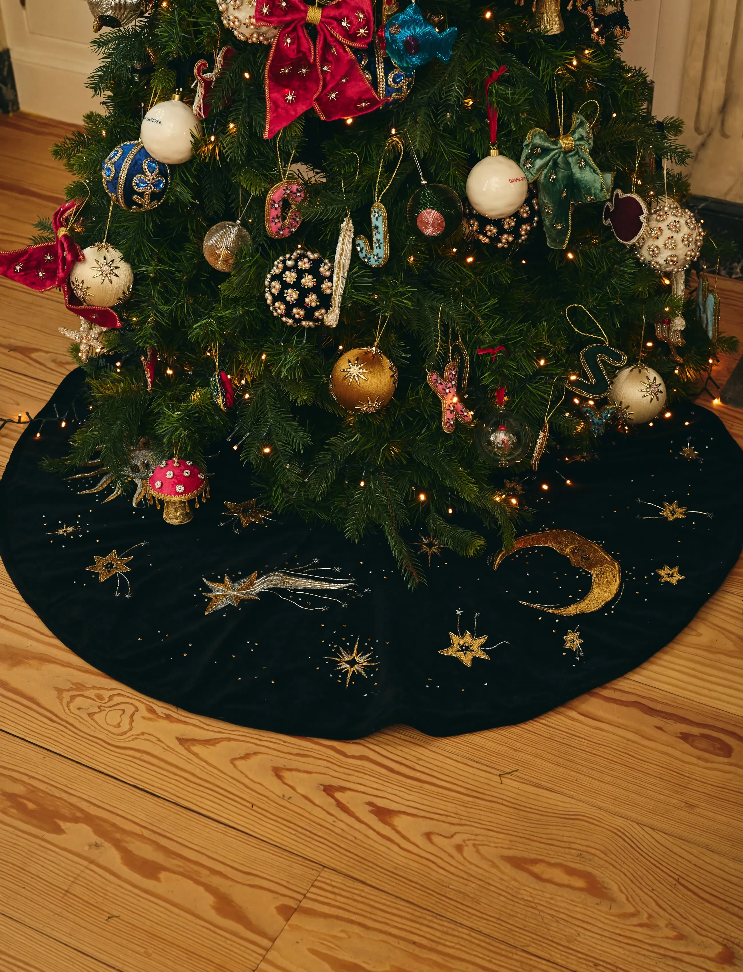 Anna + Nina - Celestial Christmas Tree Skirt - multicolor - 2