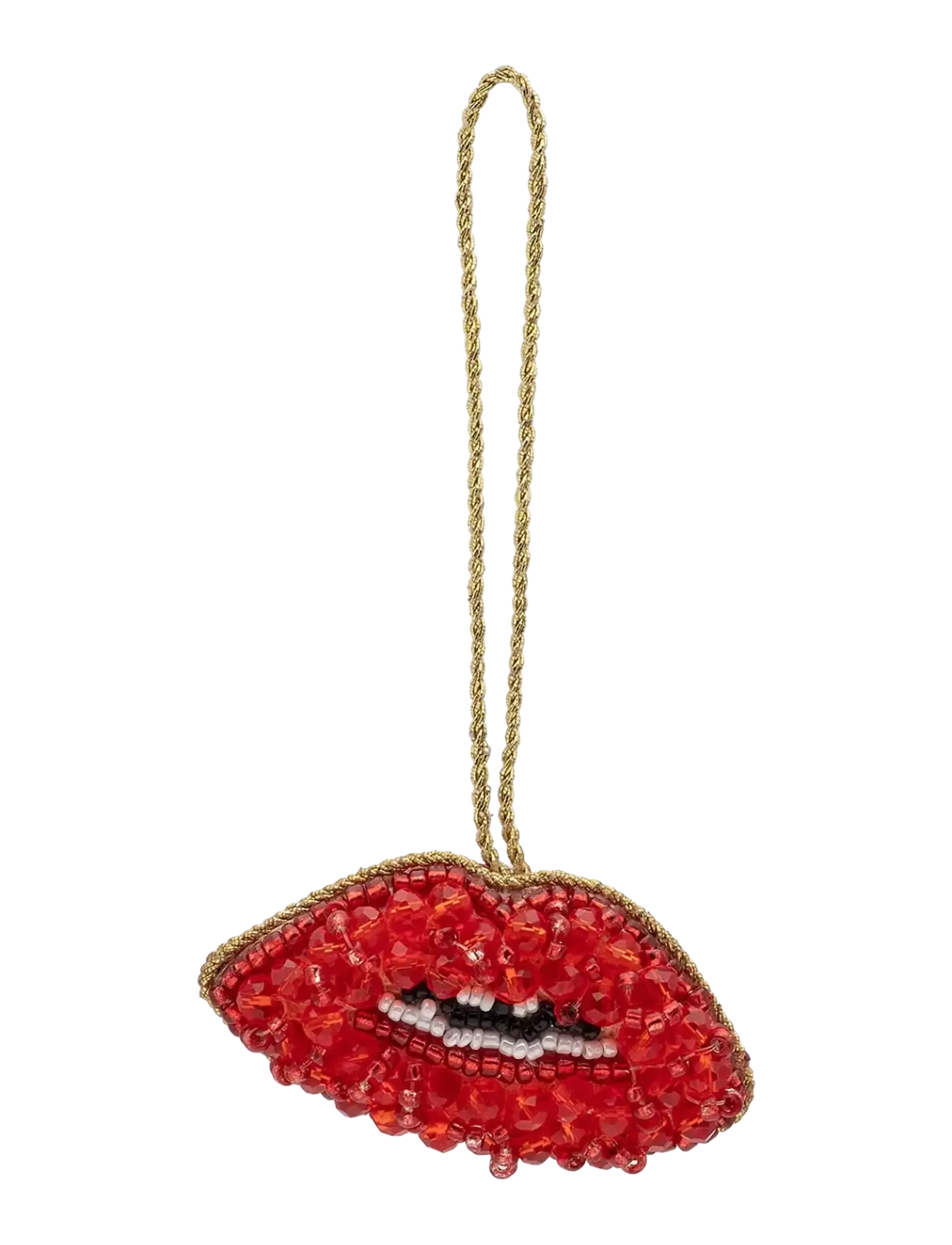 Anna + Nina Beaded Pout Ornament - Alles anzeigen - RED / red