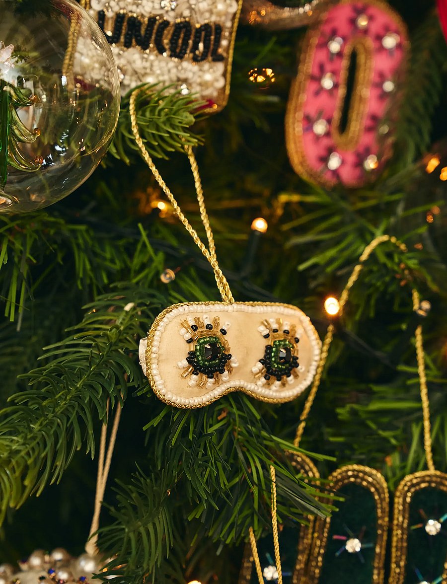 Anna + Nina - Beaded Breakfast at Tiffany’s Ornament - weihnachtskugeln - multicolor - 0