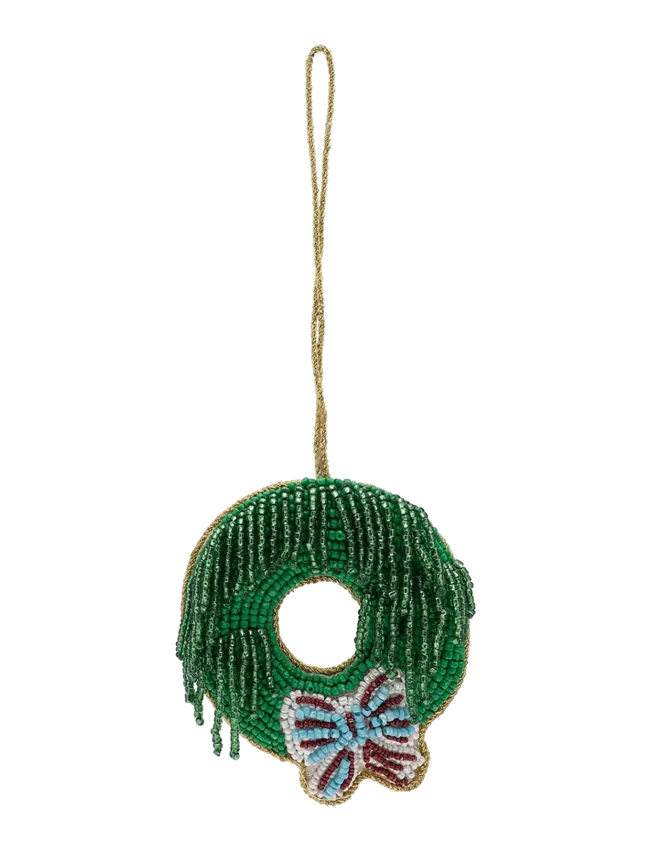 Anna + Nina Beaded Wreath Ornament - Alles anzeigen - GREEN / green