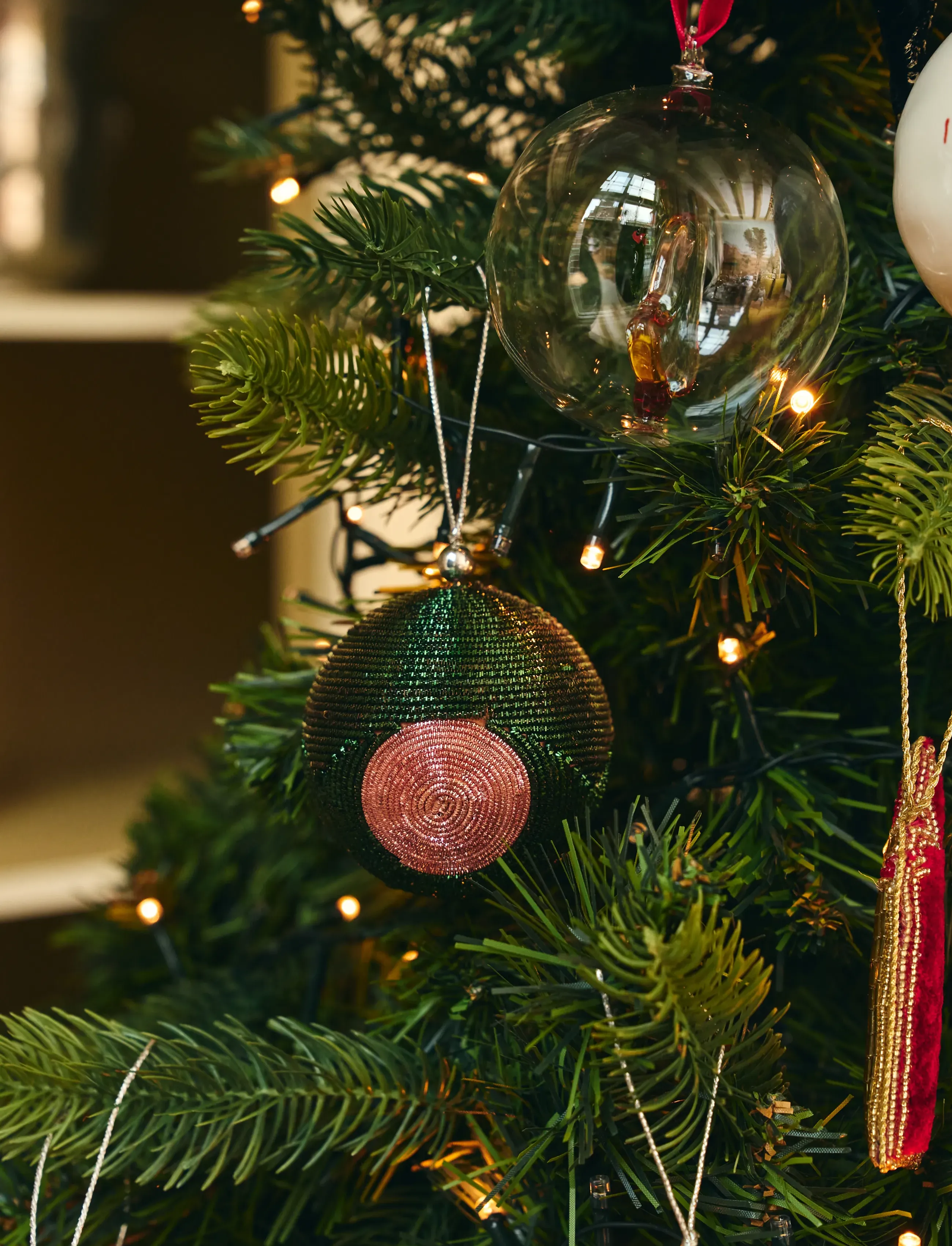 Anna + Nina - Shimmering Candy Dot Ornament - multicolor - 0