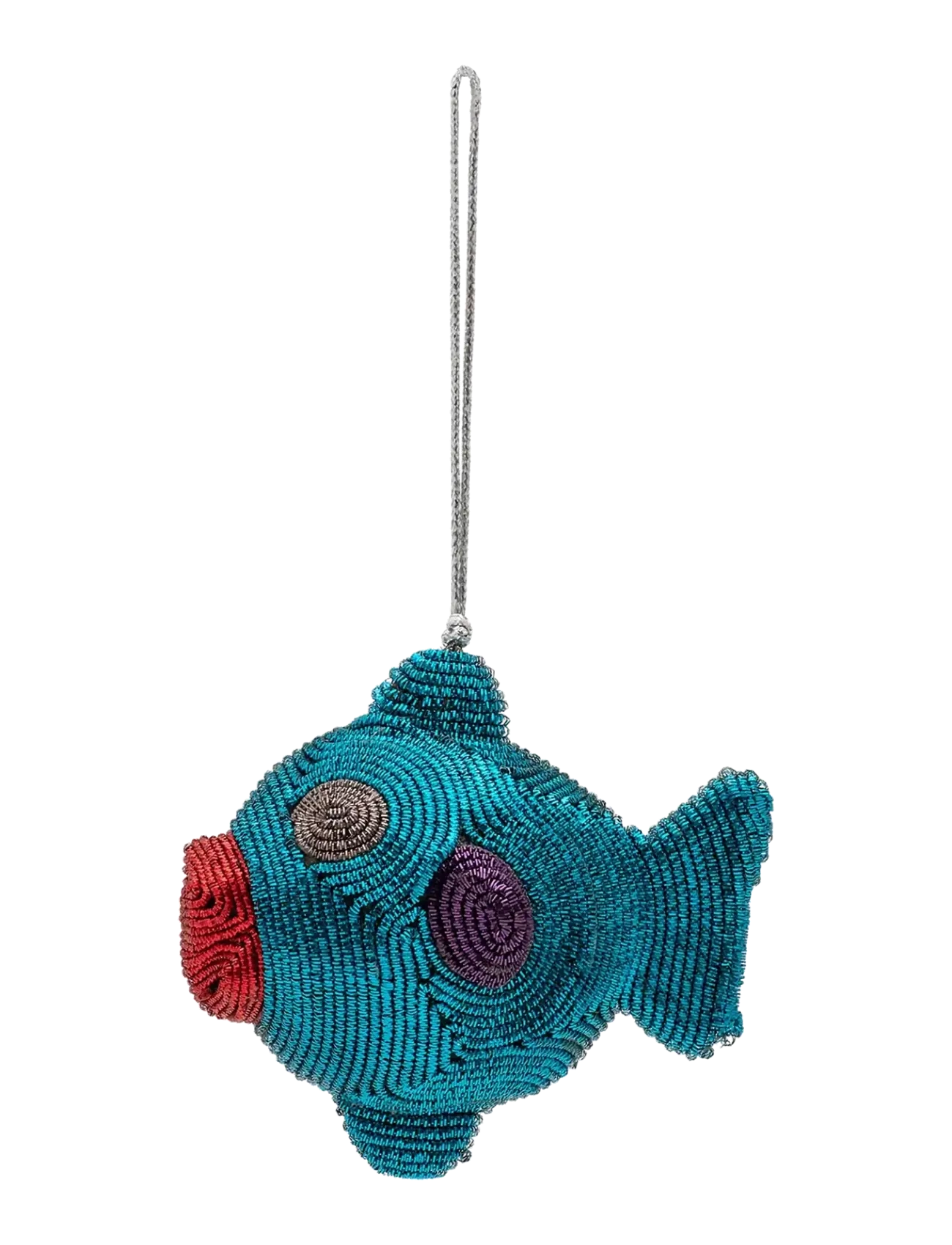 Anna + Nina Shimmering Rainbow Fish Ornament - Julepynt - MULTICOLOR / blue