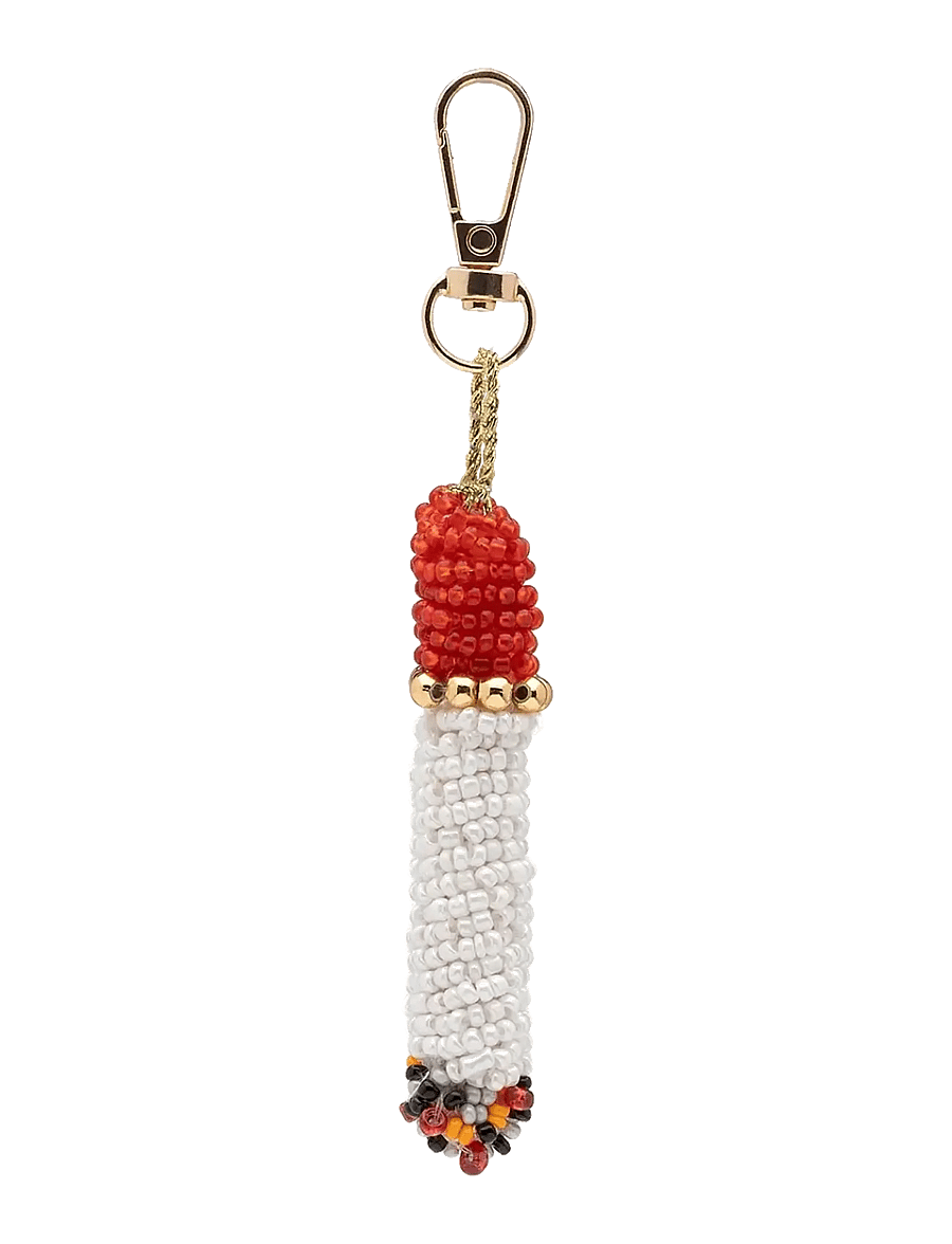 Anna + Nina - Beaded Ciggy Keychain - weihnachtsdekoration - multicolor - 0