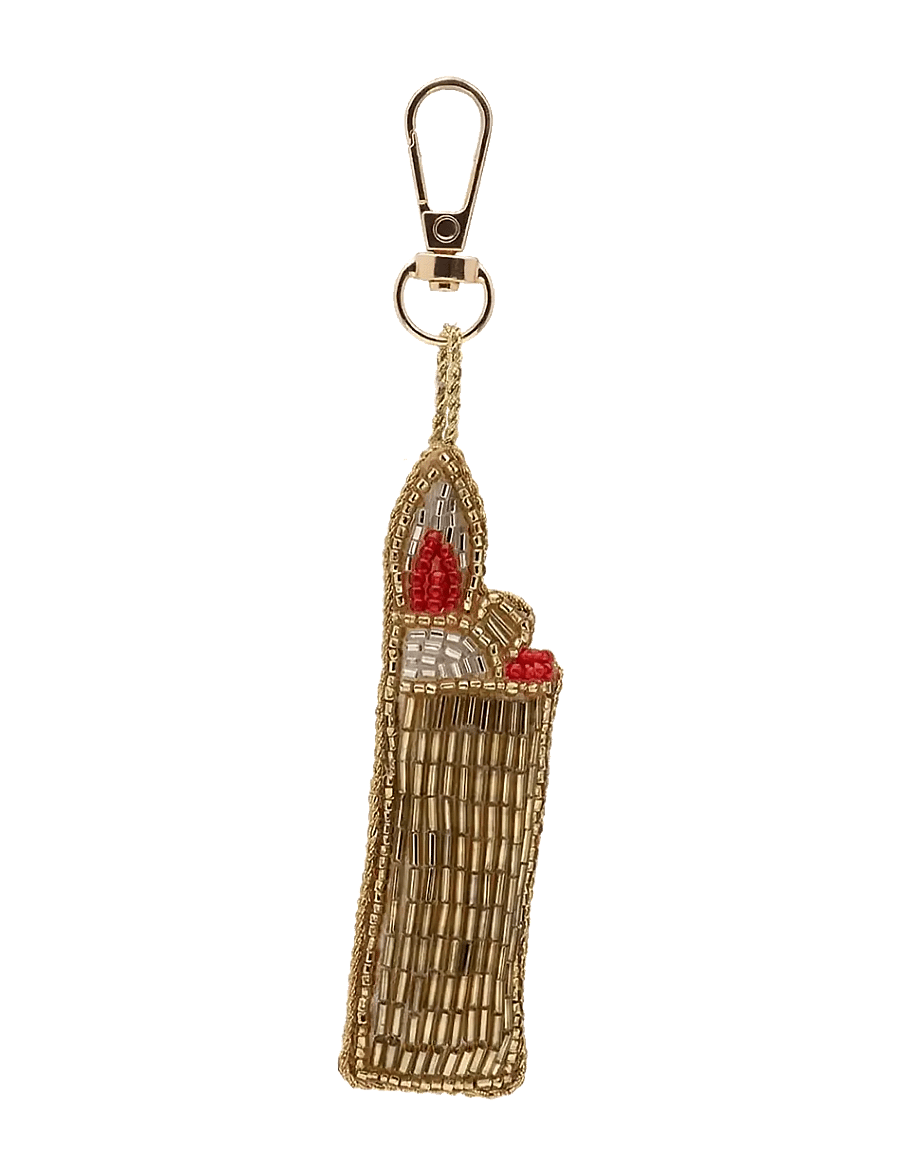 Anna + Nina - Beaded Light My Fire Keychain - weihnachtsdekoration - multicolor - 0