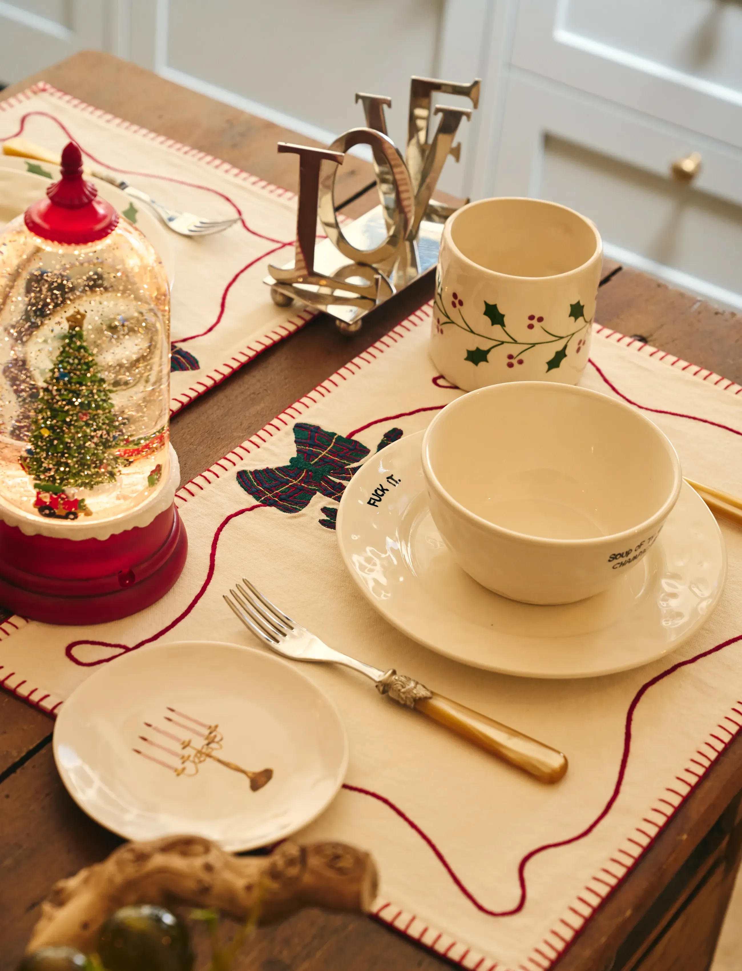 Anna + Nina - Nostalgic Christmas Snow Globe - multicolor - 2