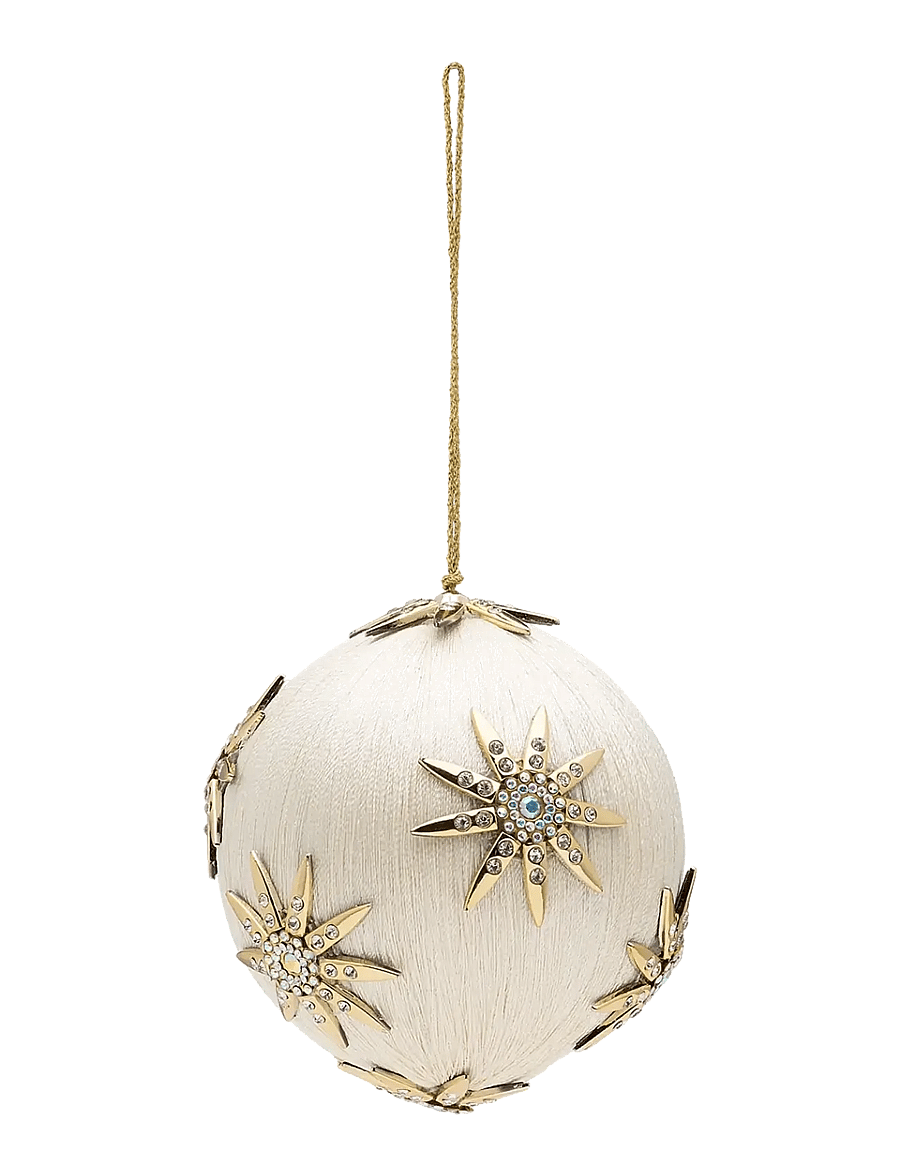 Anna + Nina - Starry Night Ivory Ornament - white - 1