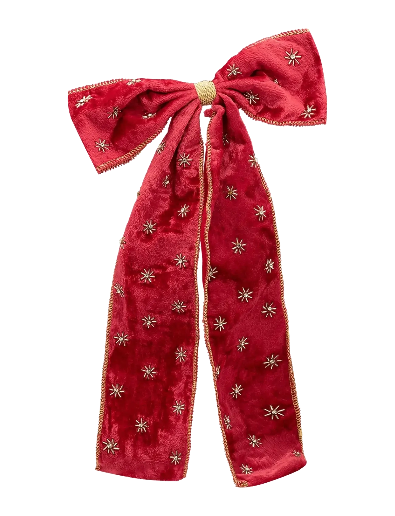 Anna + Nina Beaded Crimson Luxe Bow Tree Topper - View all - RED / red