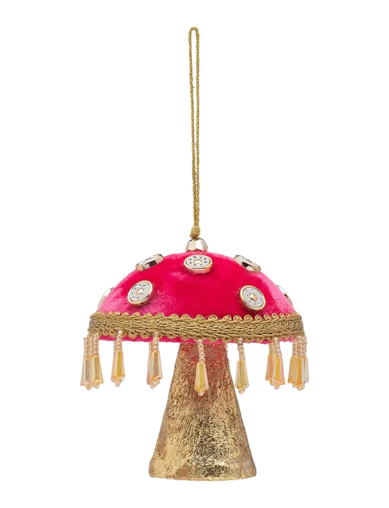 Anna + Nina Holiday Shroom Blush Ornament - Julepynt - PINK / pink/rose