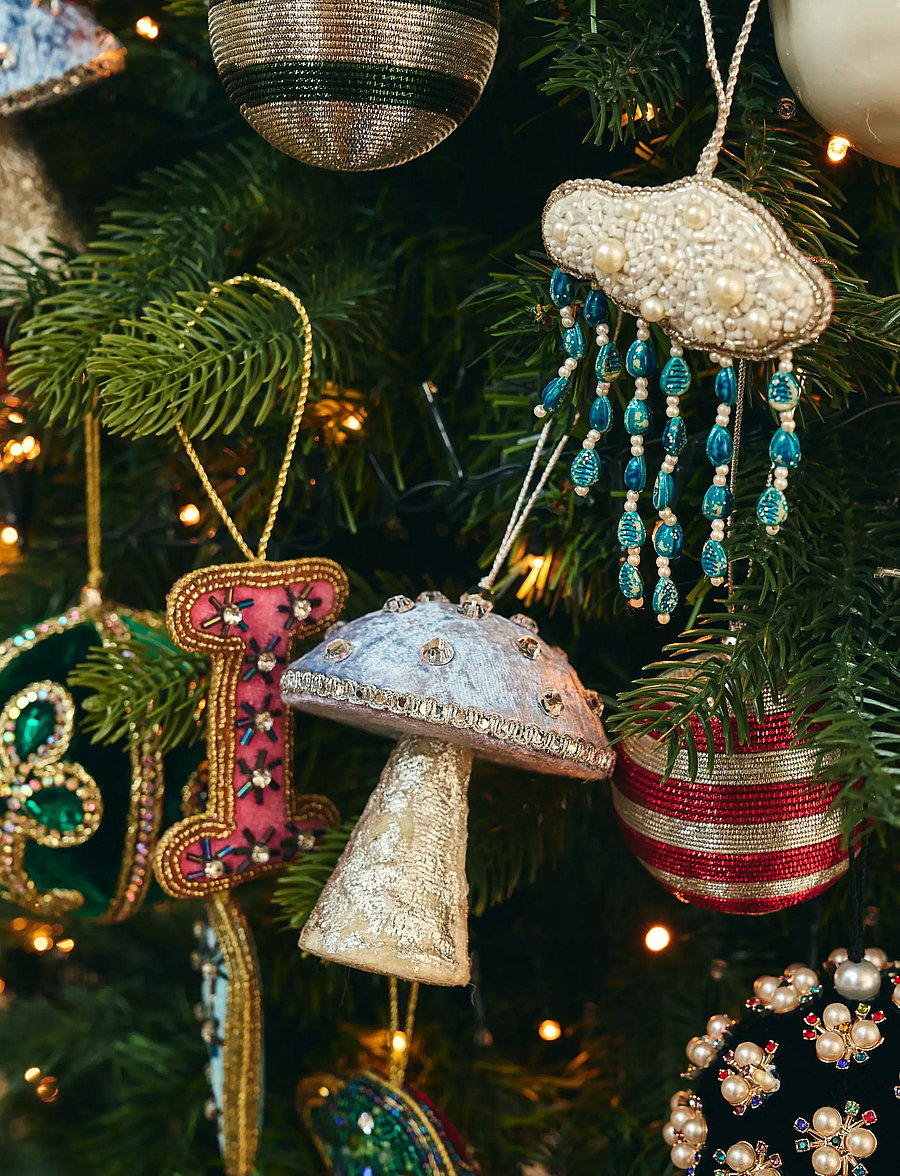Anna + Nina - Holiday Shroom Mauve Ornament - jõuluehted - blue - 0