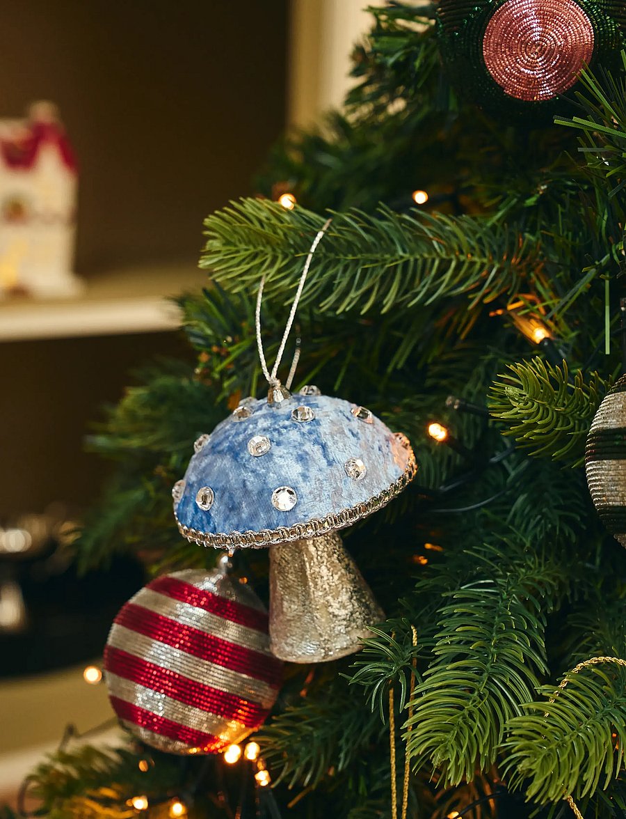 Anna + Nina - Holiday Shroom Mauve Ornament - jõuluehted - blue - 2
