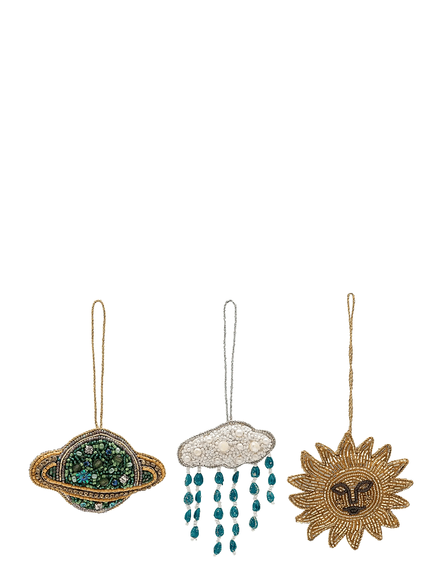 Anna + Nina - The Galactic Holiday Ornament Set of 3 - weihnachtskugeln - multicolor - 1