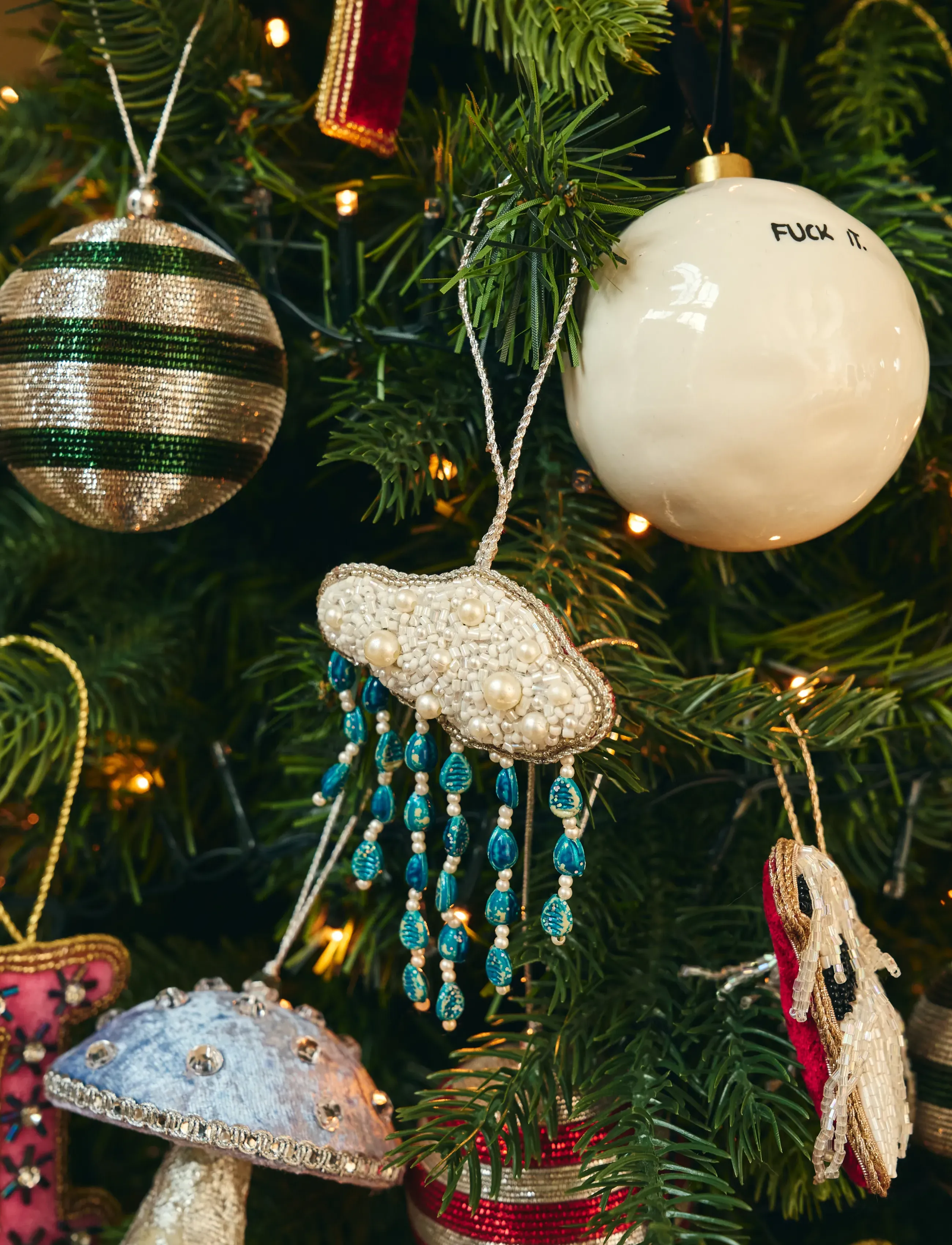 Anna + Nina - The Galactic Holiday Ornament Set of 3 - christmas baubles - multicolor - 3