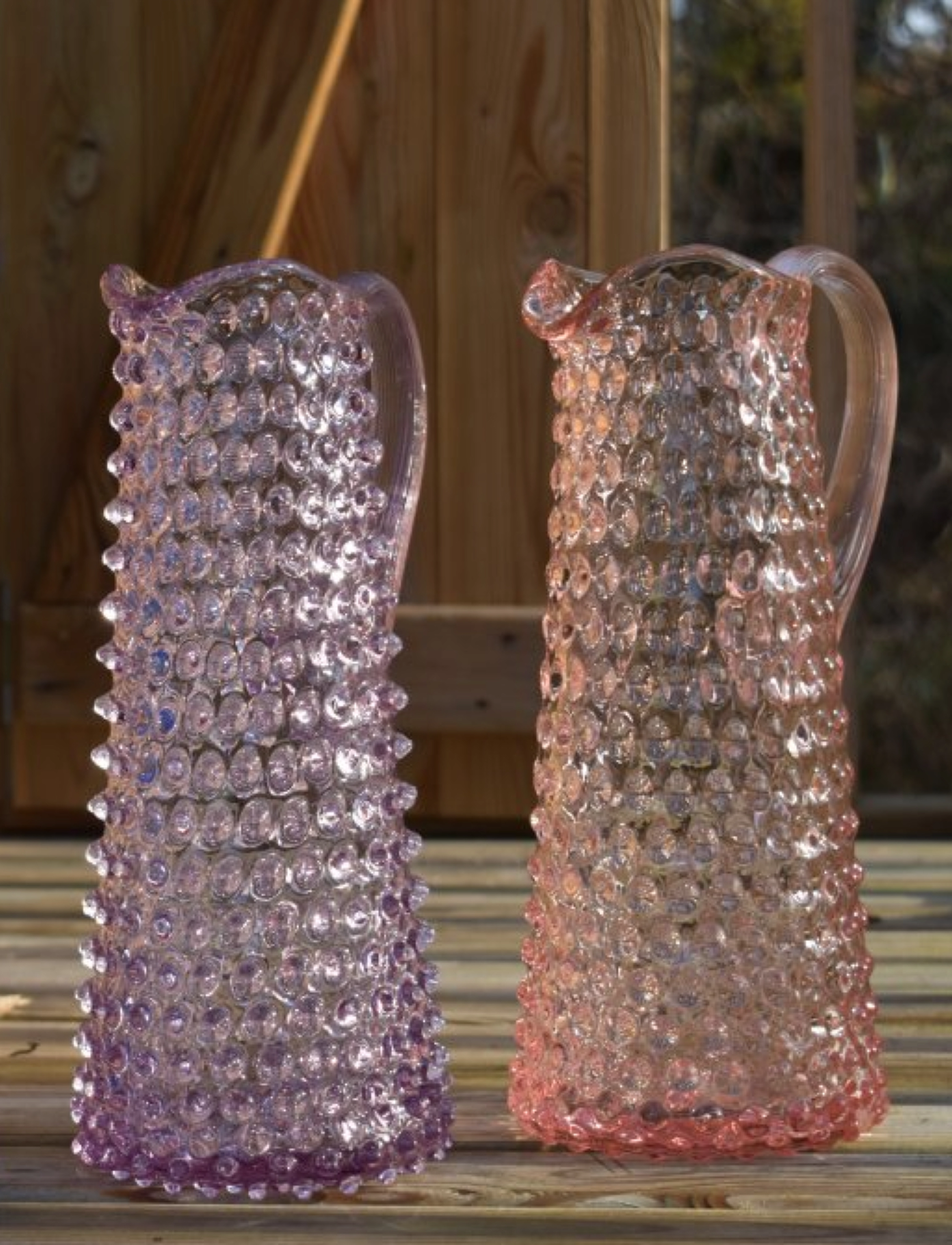 Anna von Lipa Eiffel Hobnail Jug 1L, 1 L, Pink, Kander & Karafler > Vandkarafler & Kander, Unisex