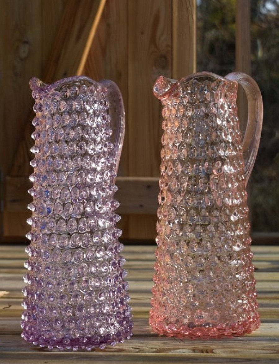 Anna von Lipa - Eiffel Hobnail Jug 1L - veekannud - rosa - 1