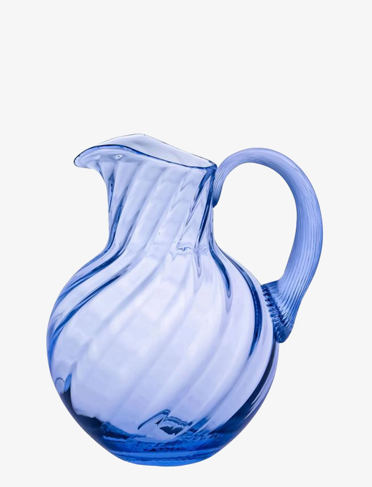 Anna von Lipa - Swirl Jug 2L - water carafes - light blue - 0