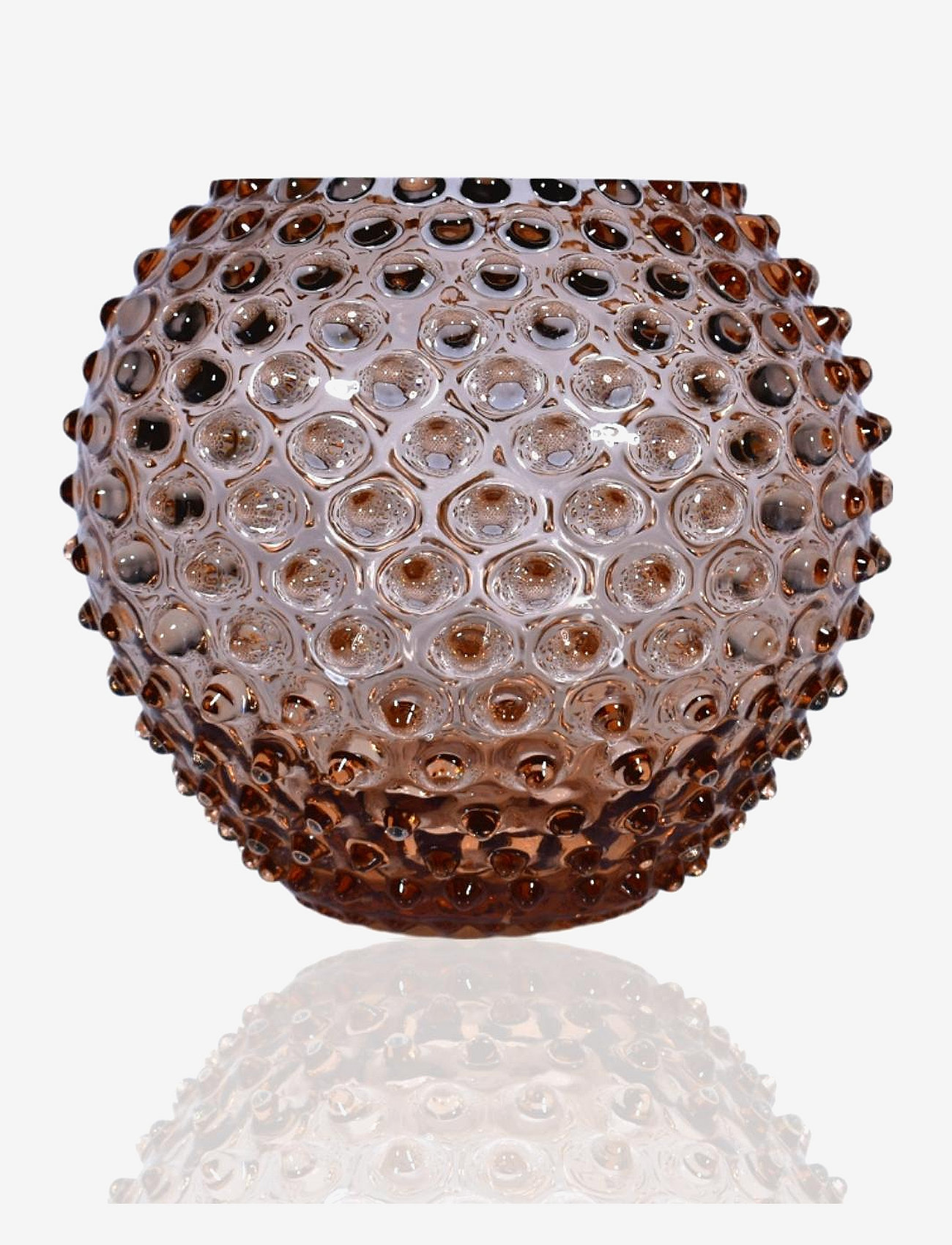 Anna von Lipa - Hobnail Globe Vase - new brown - 0