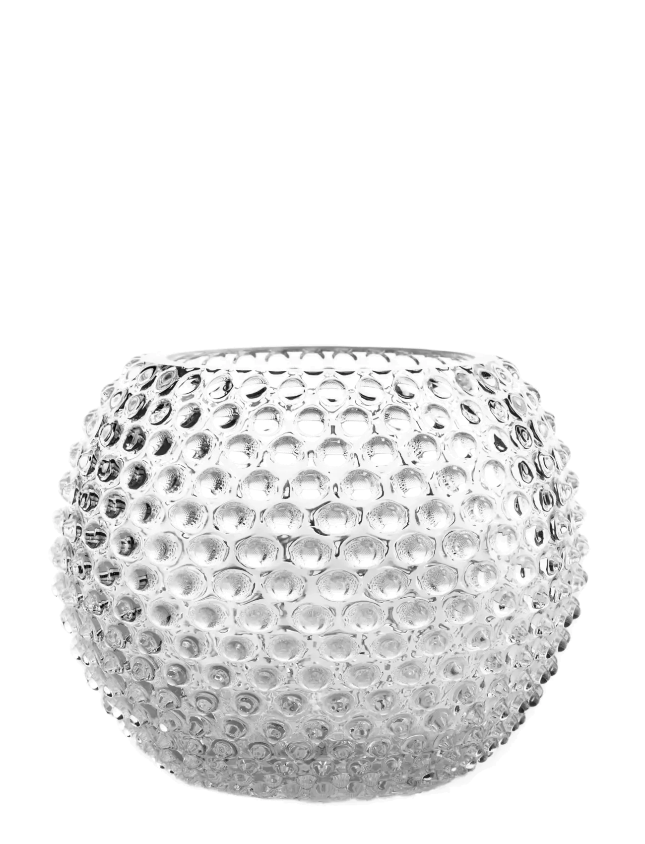 ANNA VON LIPA Hobnail Globe Vase 24 Cm CRYSTAL - Ø 24 CM - Unisex