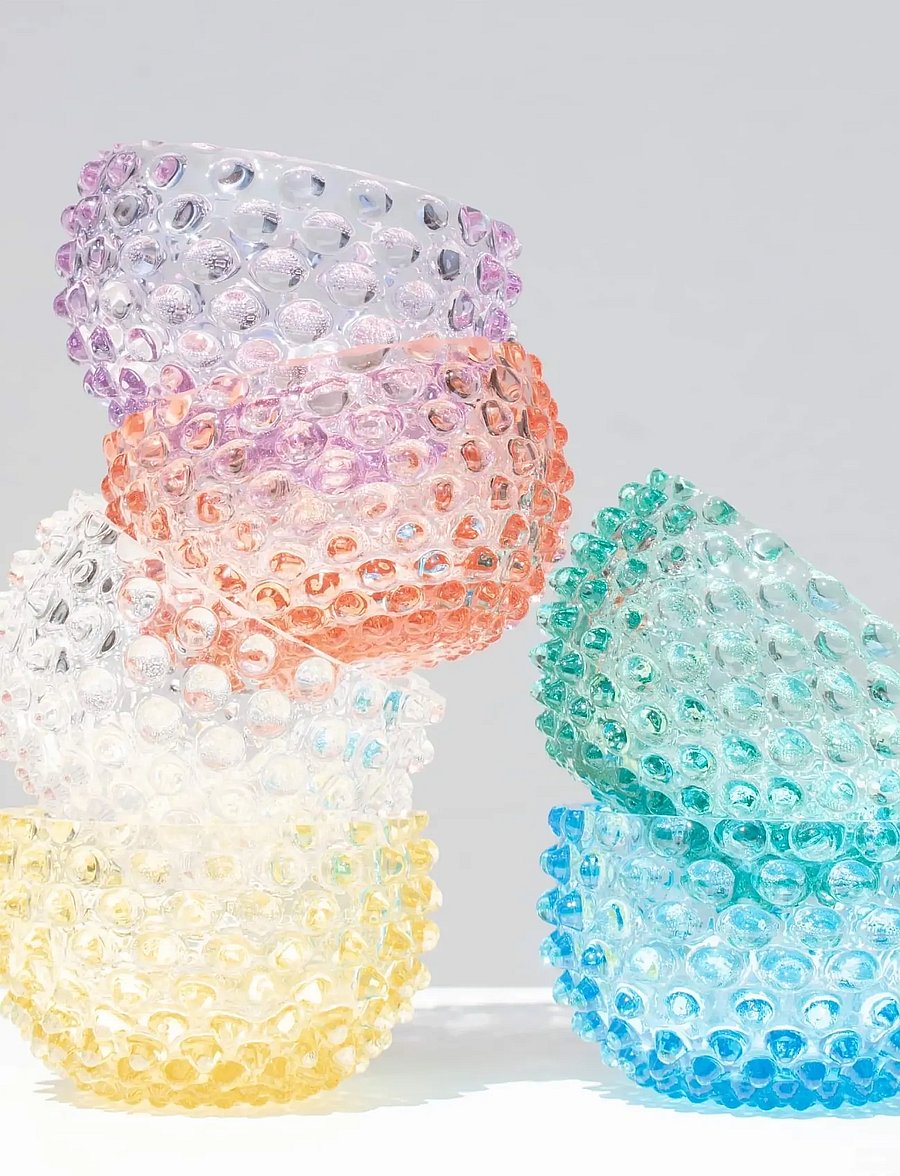 Anna von Lipa - Hobnail Tapas 11,5 cm - servierschalen - rosa - 0