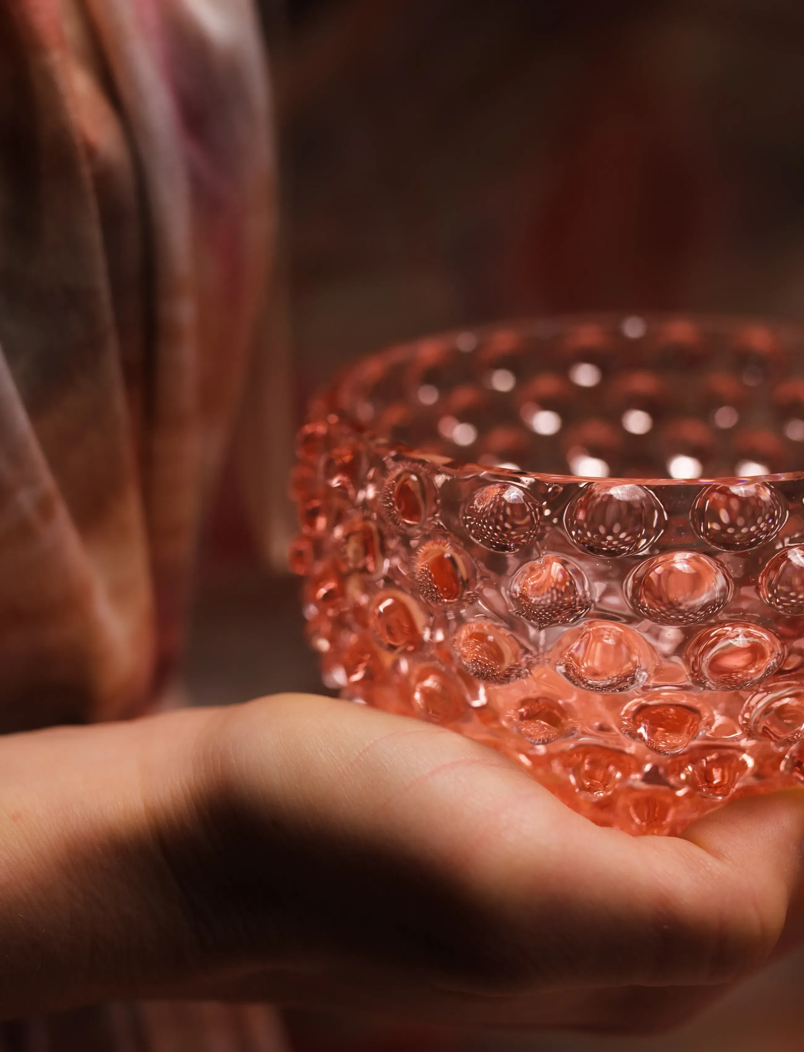 Anna von Lipa - Hobnail Tapas 11,5 cm - serveringsskålar - rosa - 3