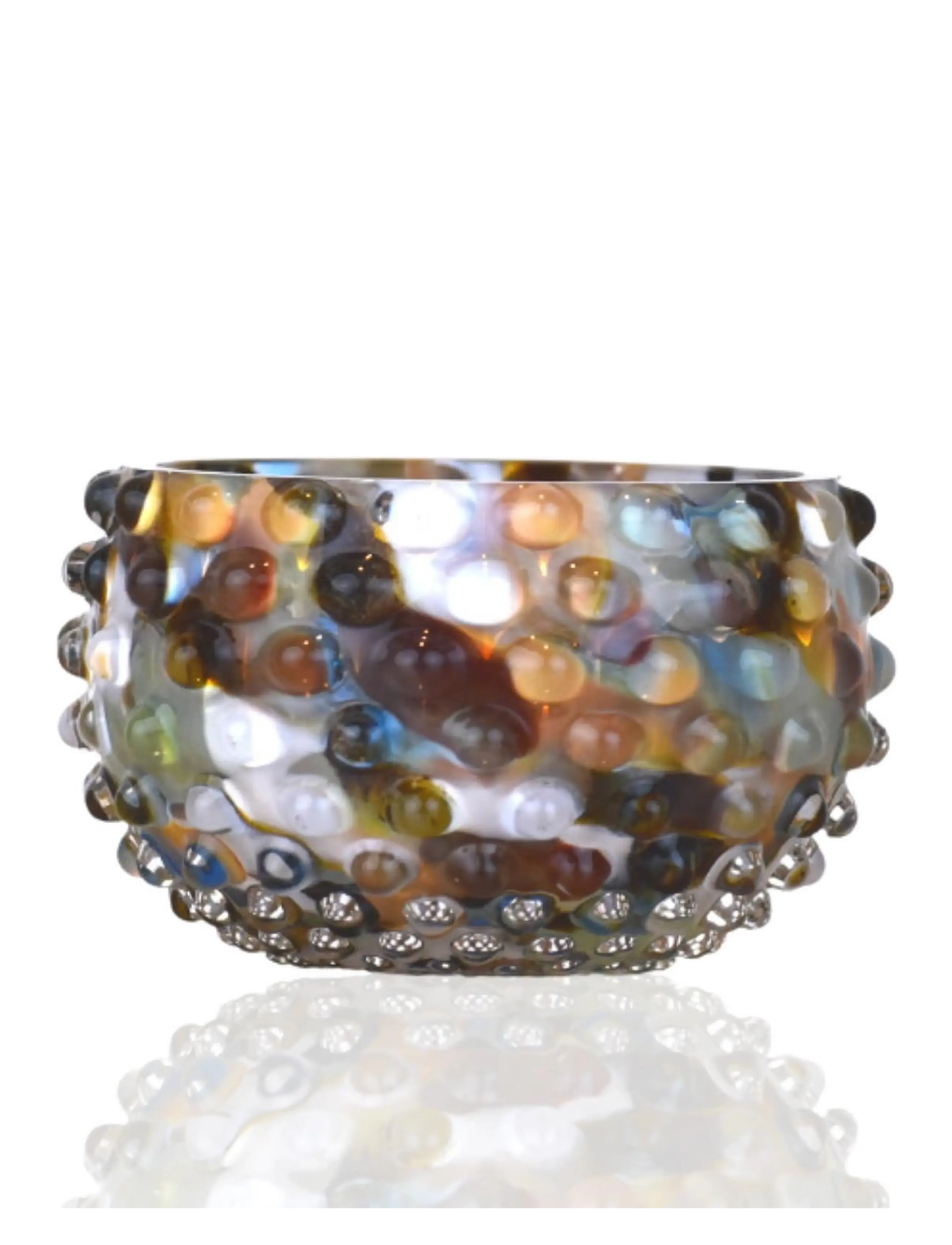 Anna von Lipa Confetti Hobnail Tapas 11,5 cm - Interior - MARBLE / multi