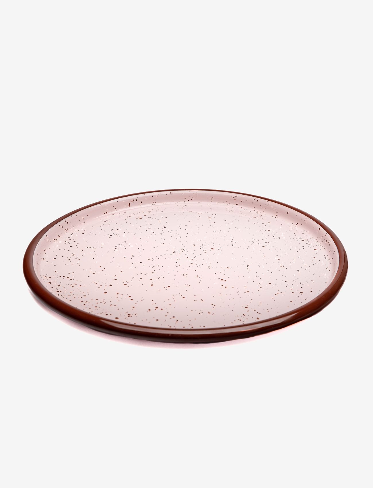 Anna von Lipa - Sparkles Plate with Rosa & Brown - lowest prices - rosa & brown - 0