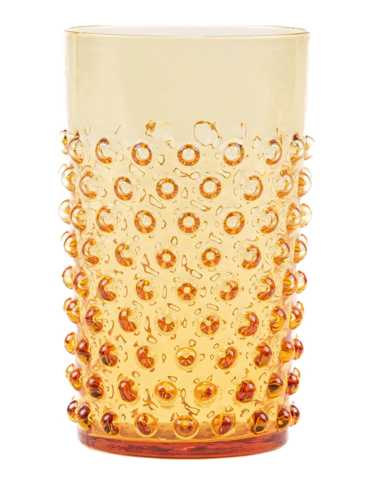 Anna von Lipa Hobnail Glass, Drikkeglas, Gul, Str: 200 ML