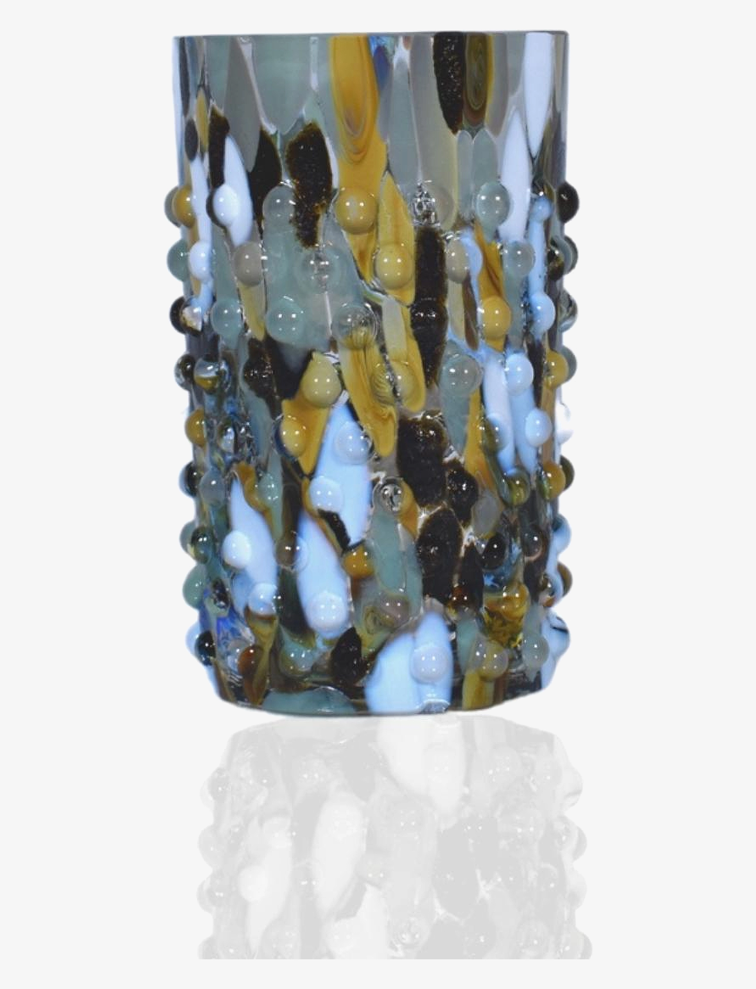Anna von Lipa Confetti Hobnail Glass - Gläser - MARBLE / multi