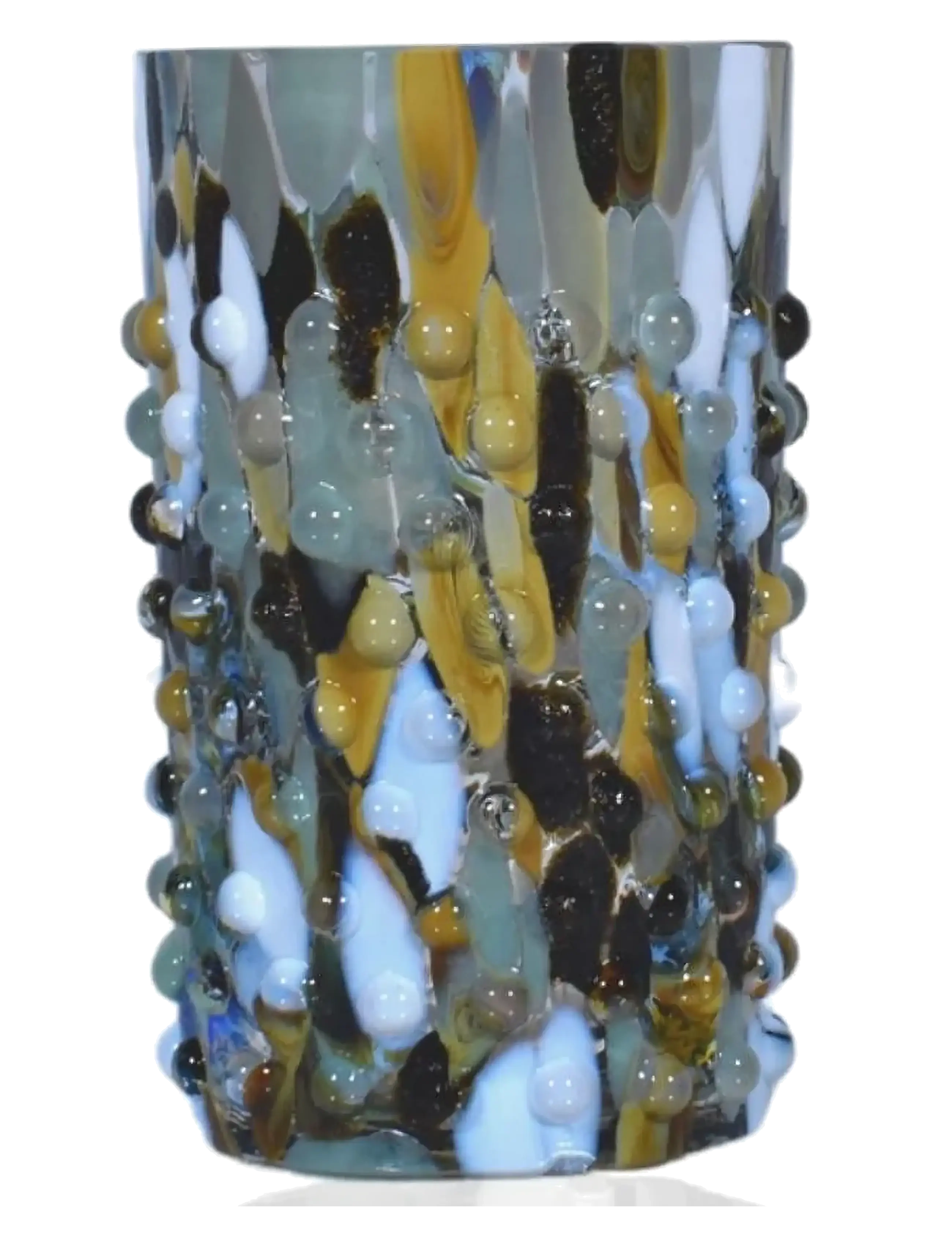 Anna von Lipa Confetti Hobnail Glass - Glasses - MARBLE / multi