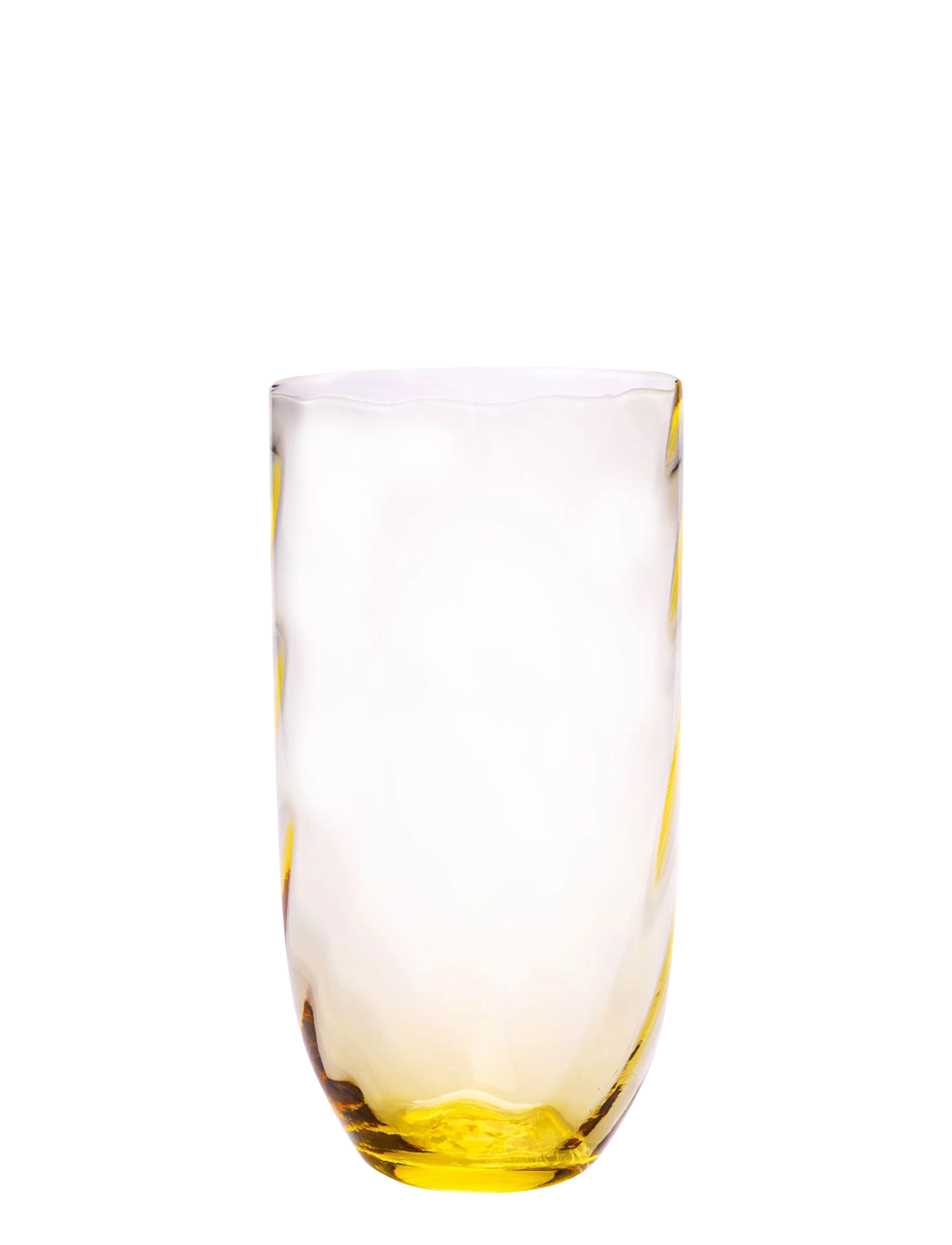 Anna von Lipa Swirl Long Drink, 40 CL, Glass, Gelb - Cocktail Homeware
