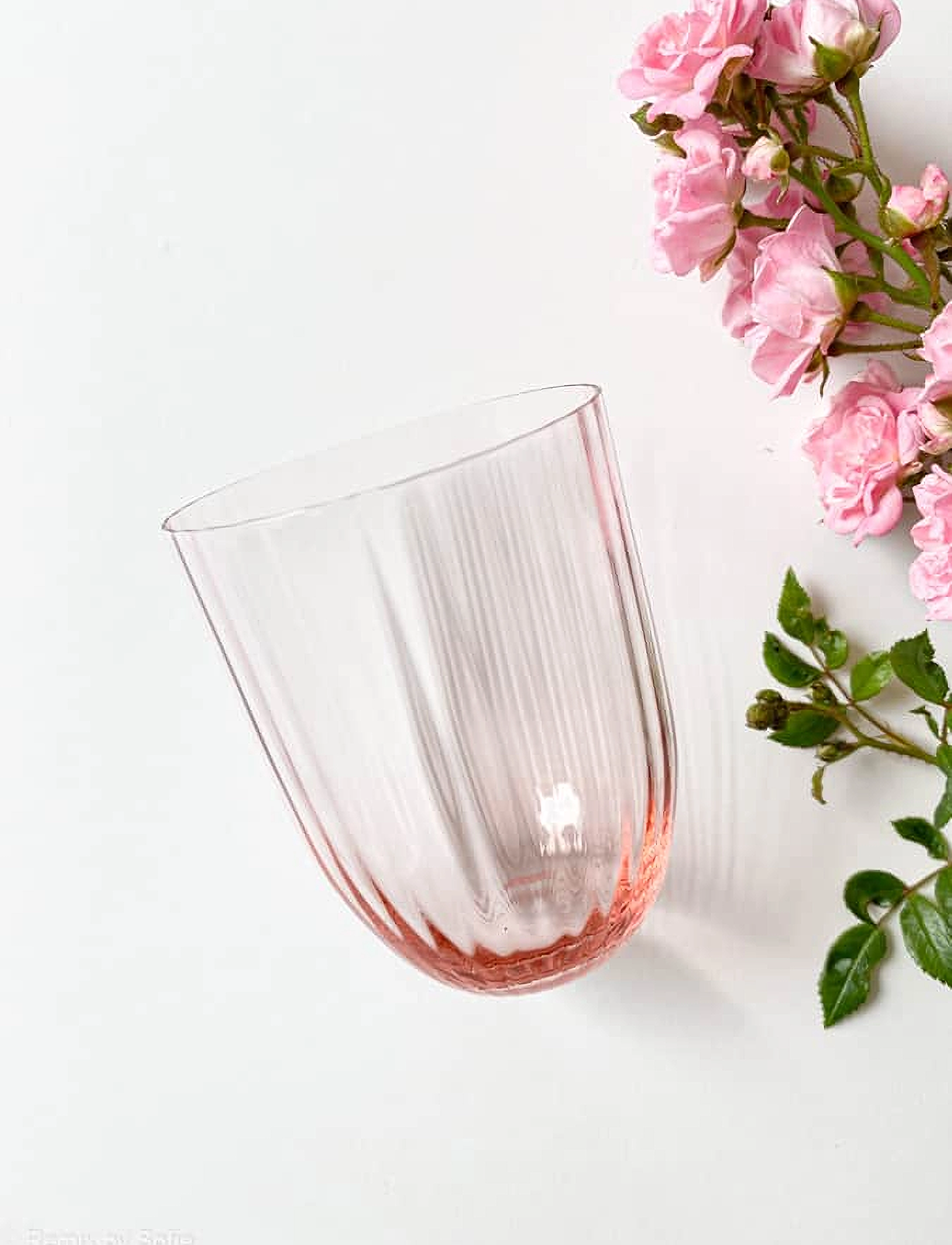Anna von Lipa Bamboo Tumbler, 25 CL, Glass, Rosa - Drinking Homeware