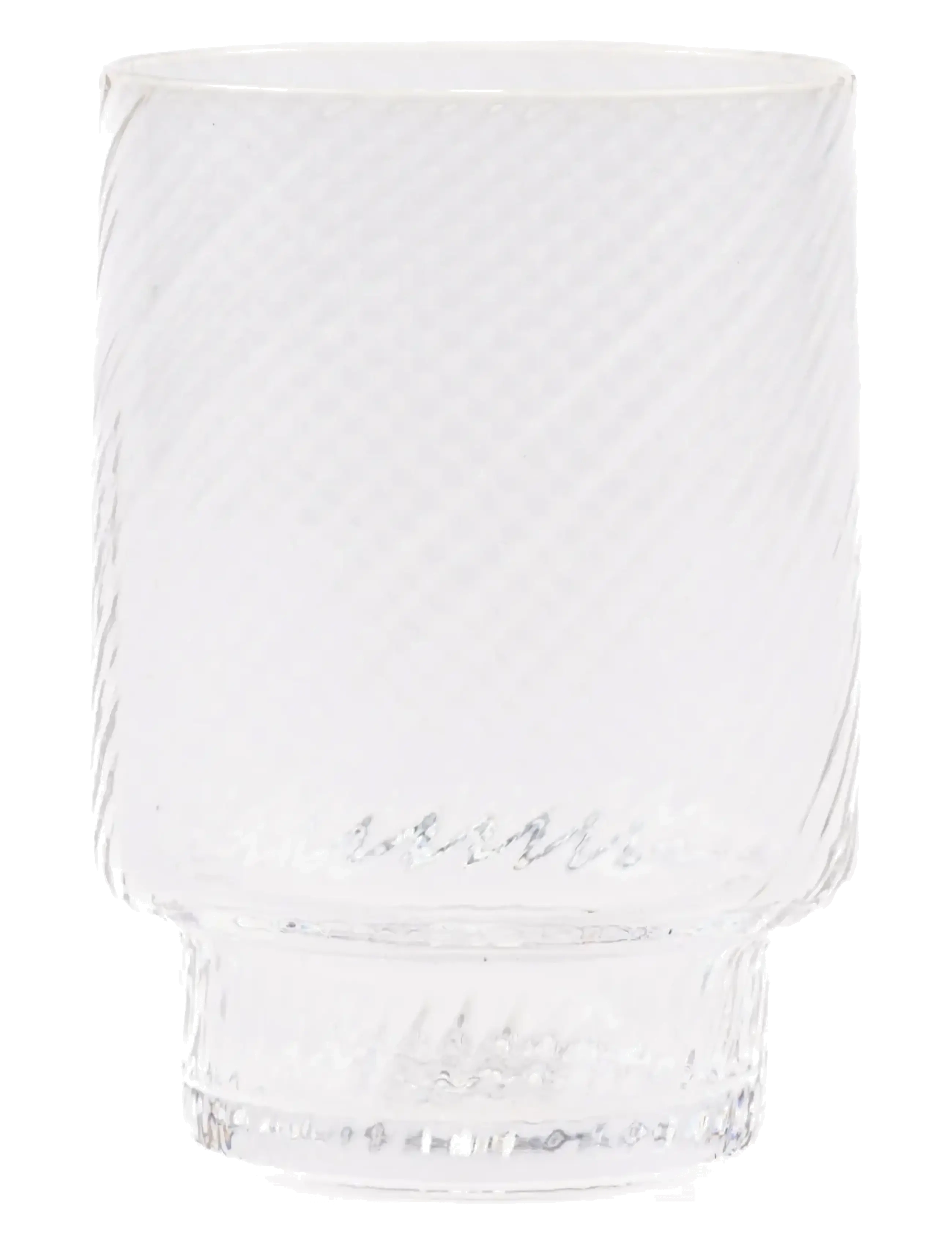 Anna von Lipa Luna Spiral tumbler Low - Tableware - CRYSTAL / clear