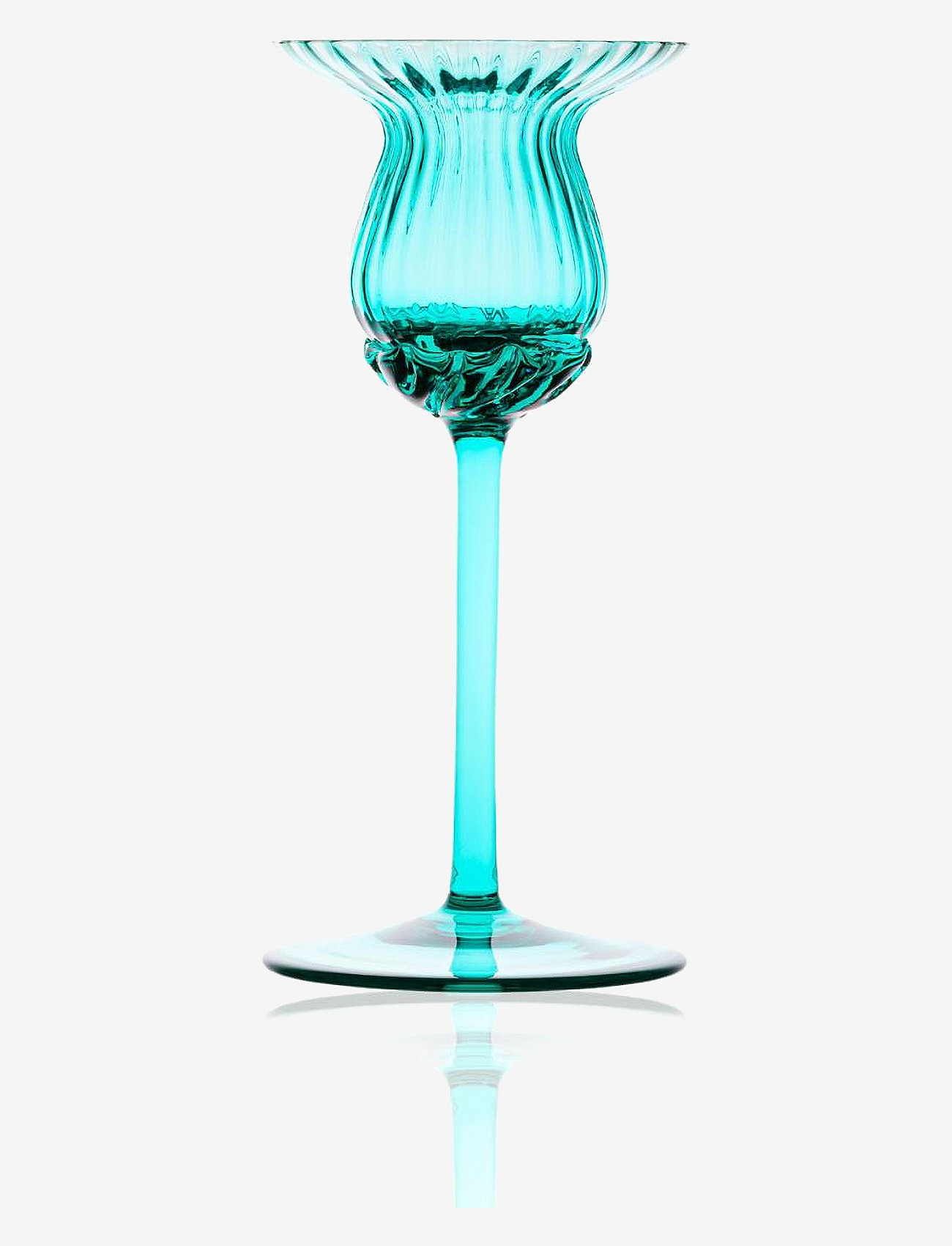 Anna von Lipa - Tulipán Candle Holder - turquoise - 0