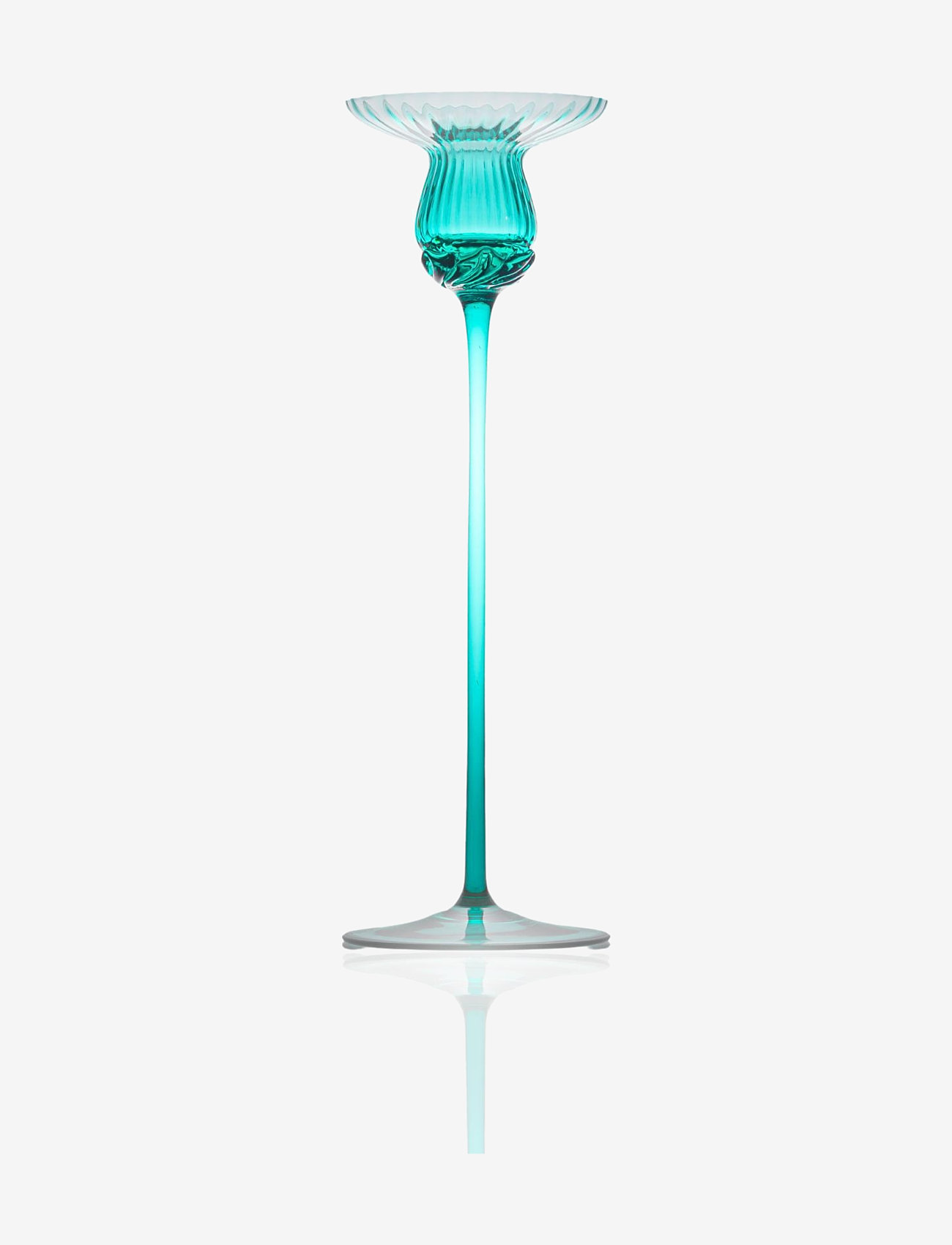 Anna von Lipa - Tulipán Candle Holder - turquoise - 0