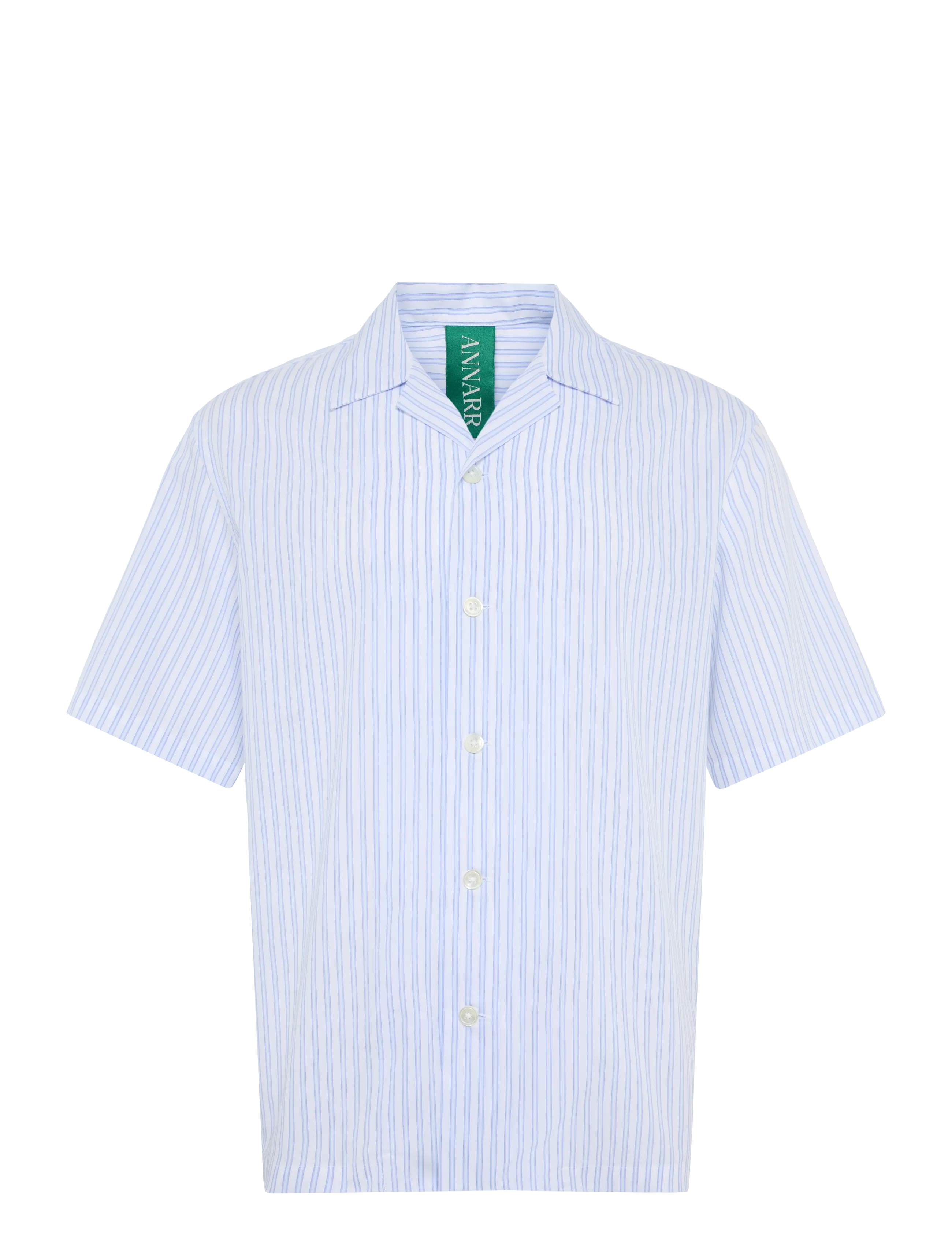 Annarr - ANRRELAXALFRED-POPLIN SHIRT SS - bright white - 1