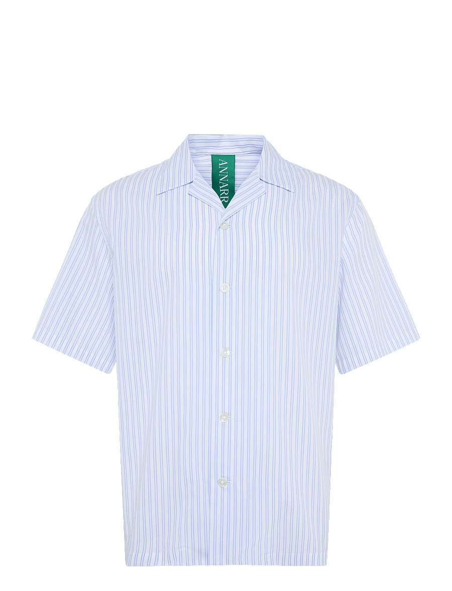 Annarr - ANRRELAXALFRED-POPLIN SHIRT SS - bright white - 1