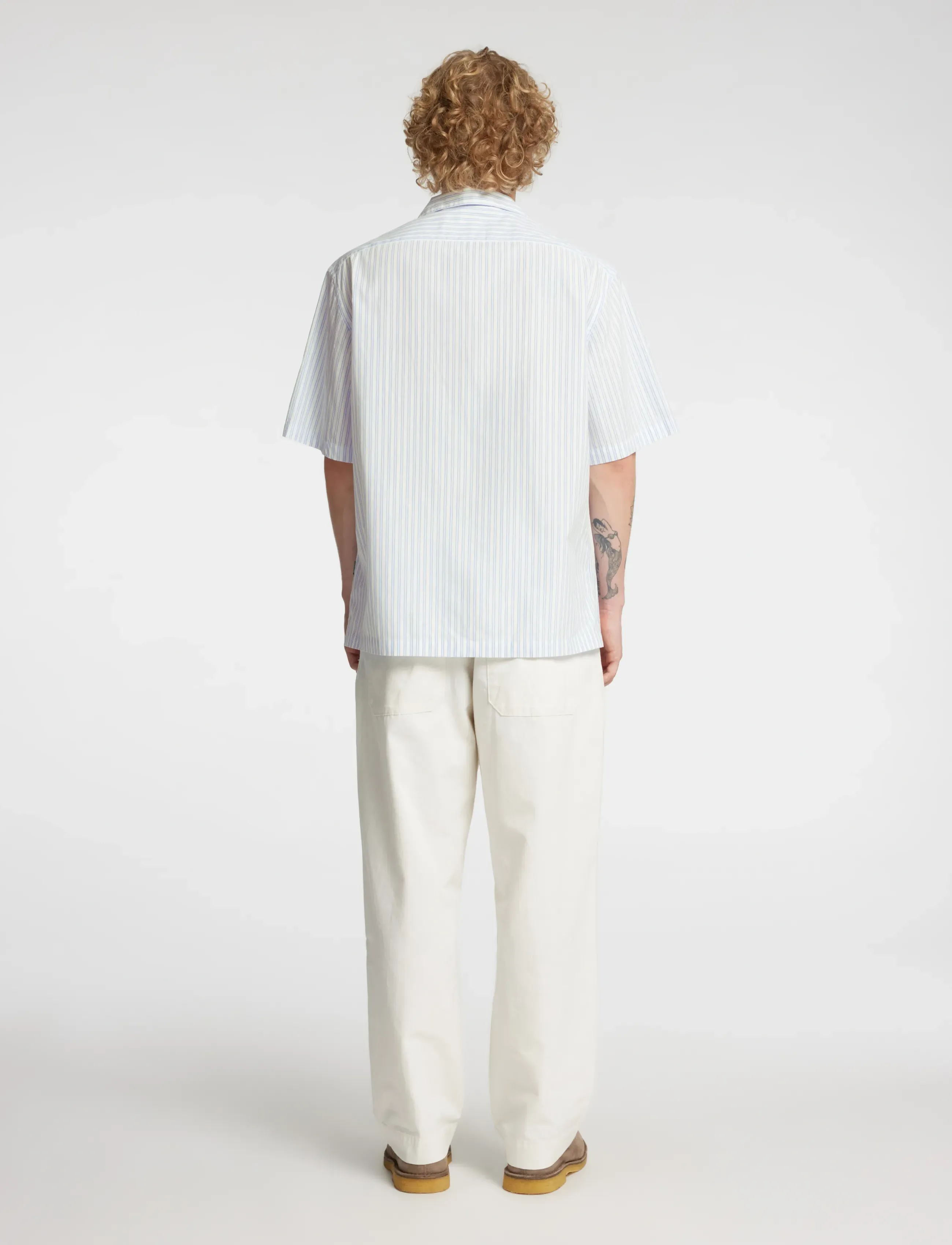 Annarr - ANRRELAXALFRED-POPLIN SHIRT SS - bright white - 3