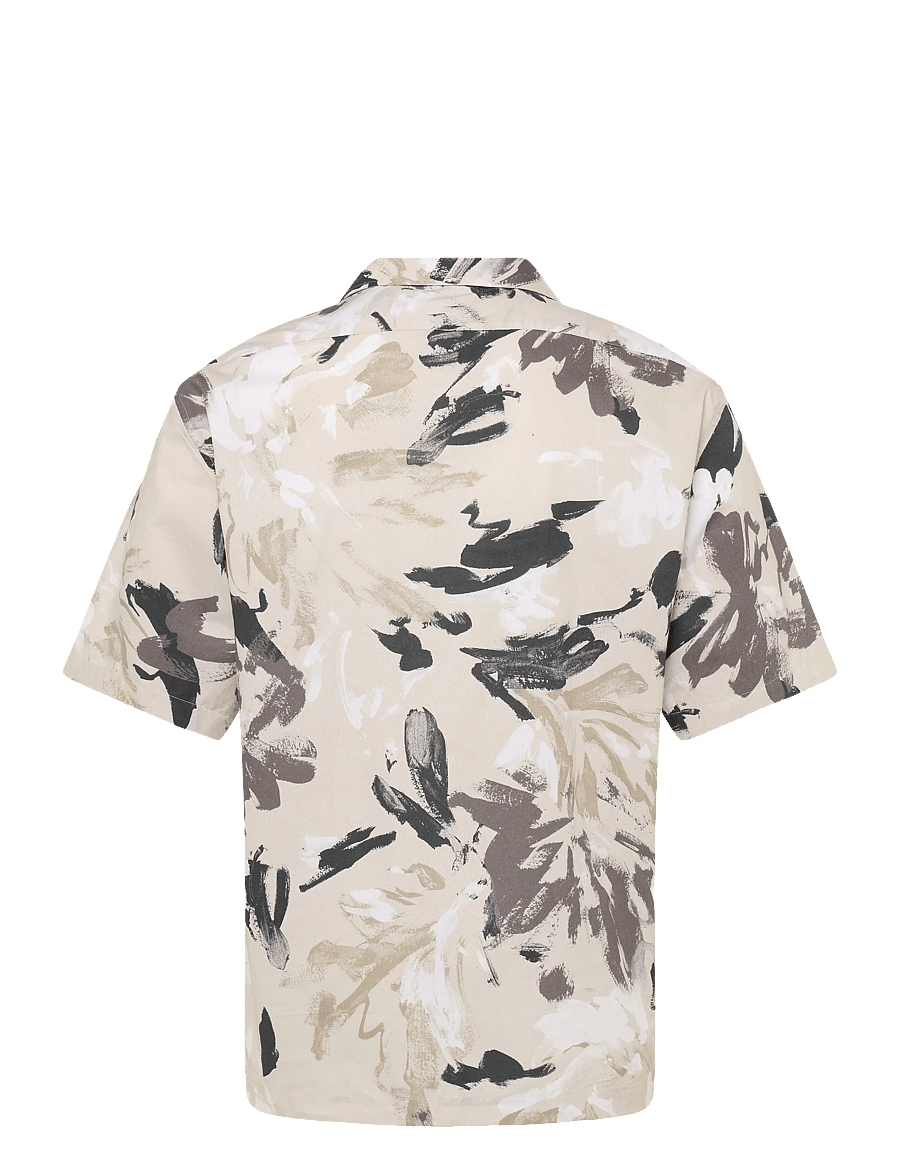 Annarr - ANRRELAXALFRED-AOP SHIRT SS - kuviolliset paidat - birch - 2