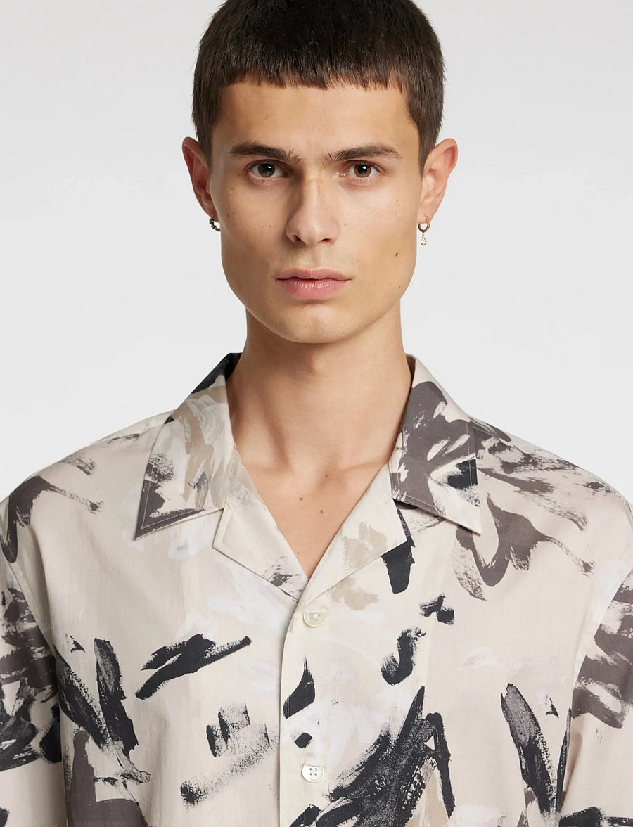 Annarr - ANRRELAXALFRED-AOP SHIRT SS - kuviolliset paidat - birch - 5