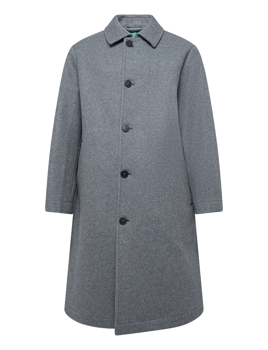 Annarr - ANRFREY WOOL OVERCOAT - ullrockar - grey melange - 1