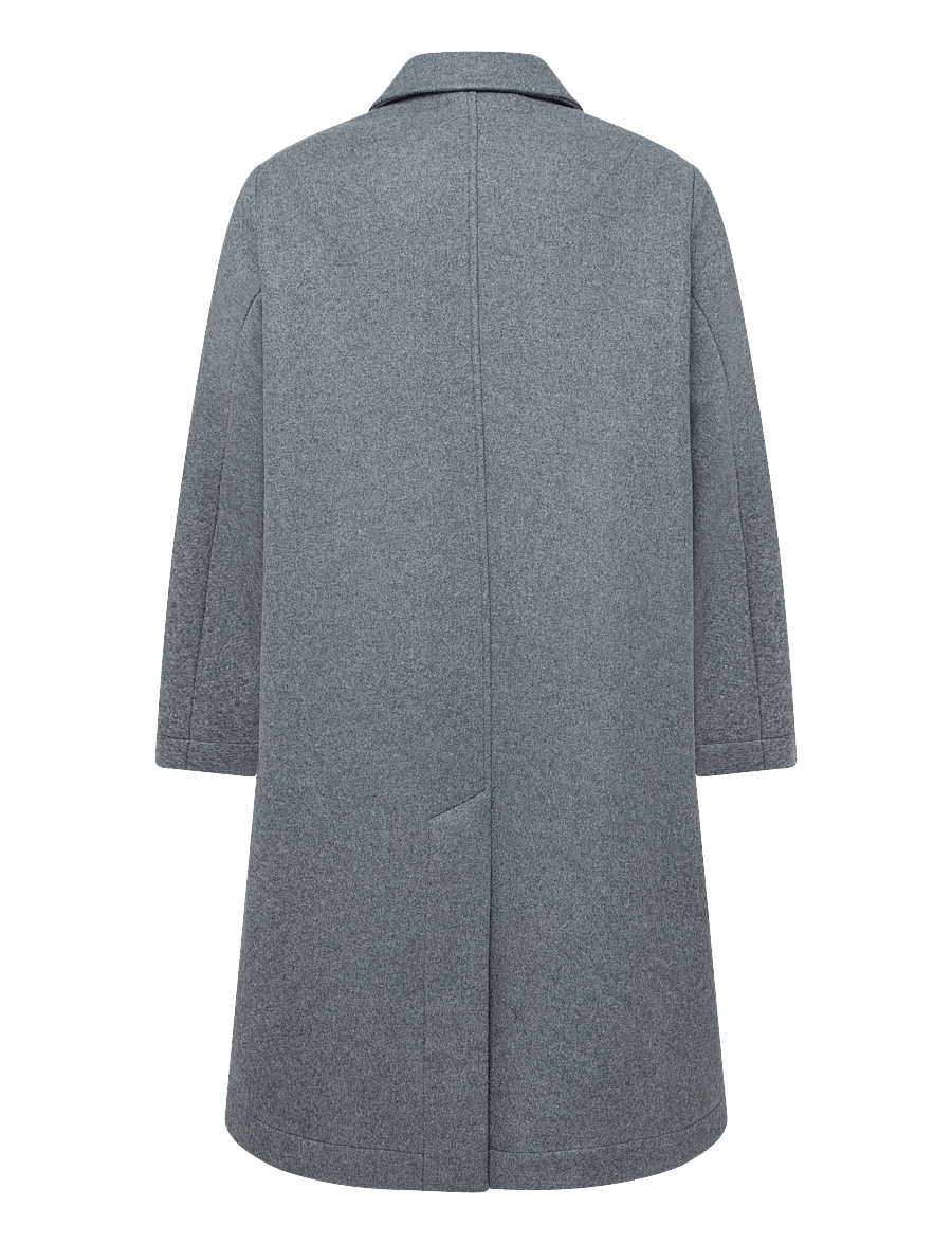 Annarr - ANRFREY WOOL OVERCOAT - ullrockar - grey melange - 2