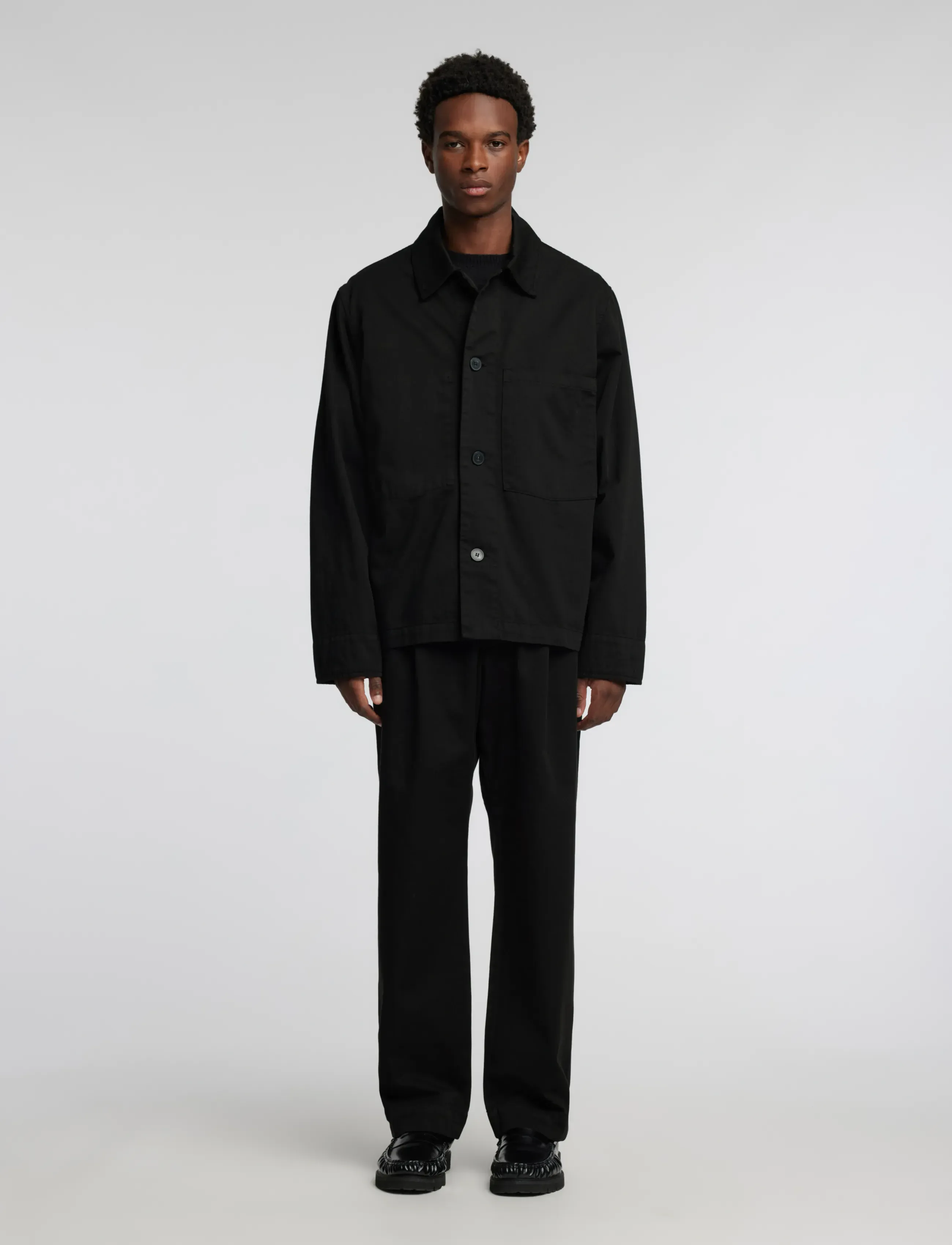 Annarr - ANRHARKI OVERSHIRT - shoppa efter tillfälle - black - 4